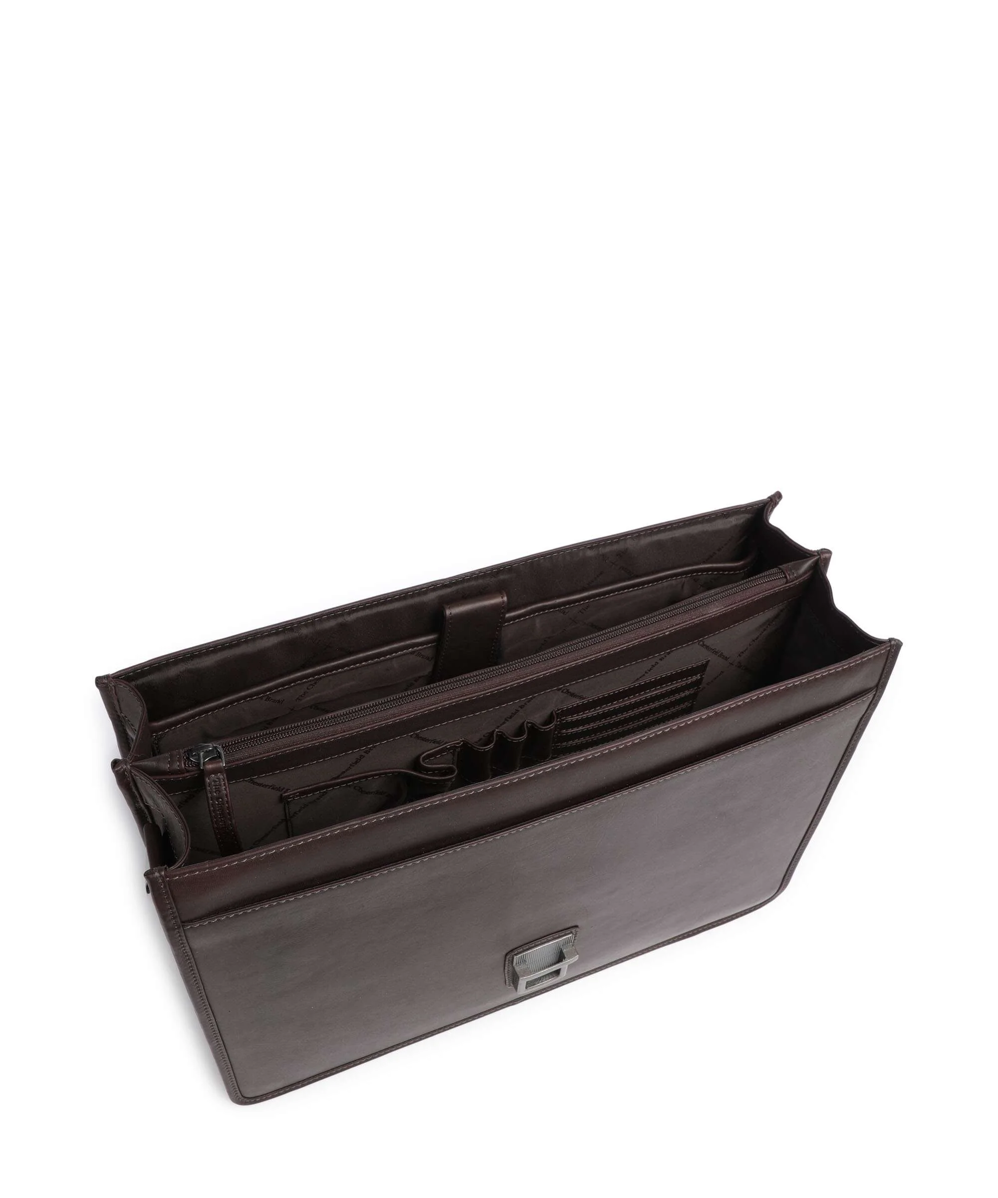 The Chesterfield Brand Cow Wax Pull Up Glenwood Aktówka brown - Image 6