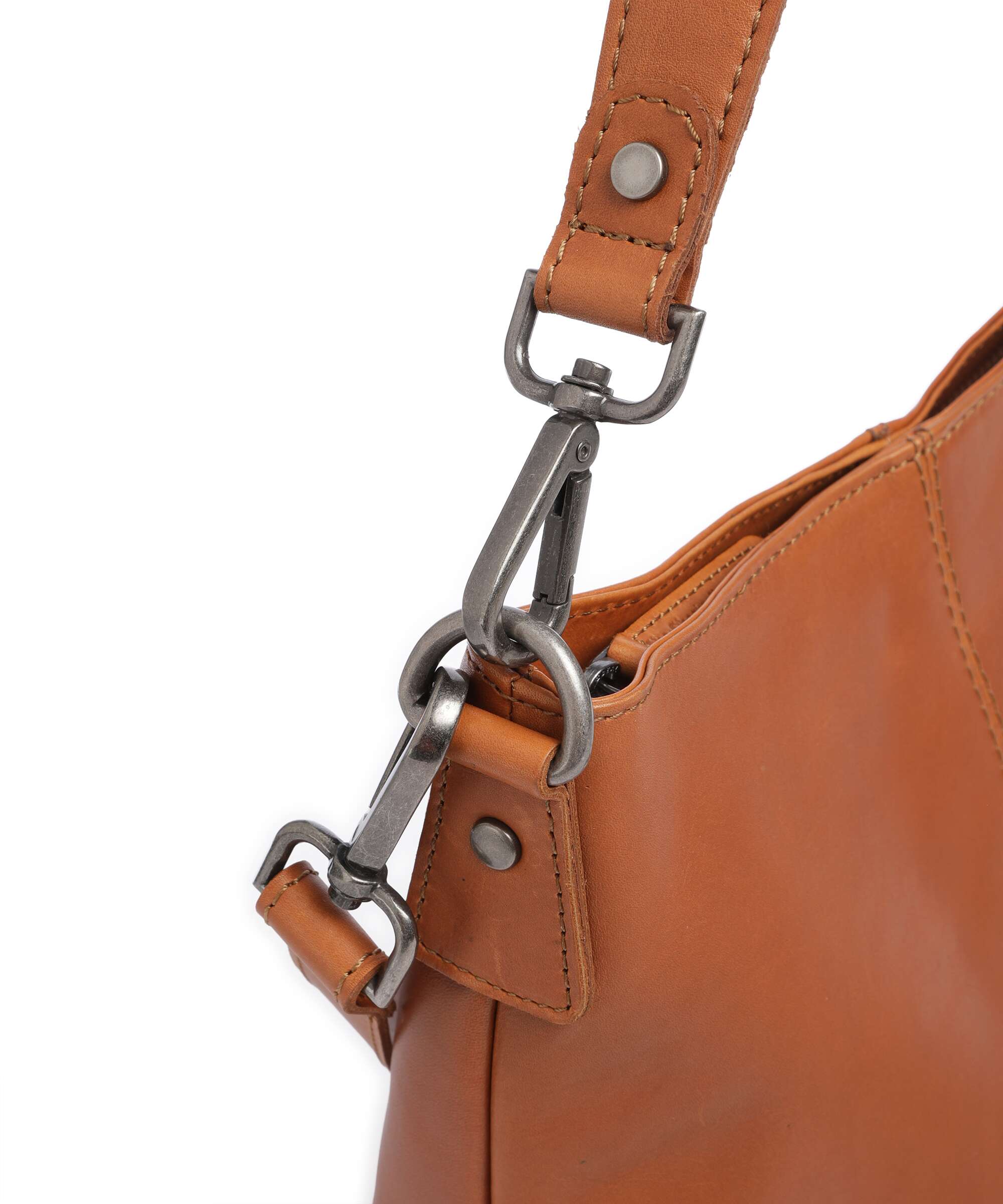 The Chesterfield Brand Cow Wax Pull Up Jen Torebka worek cognac - Image 4