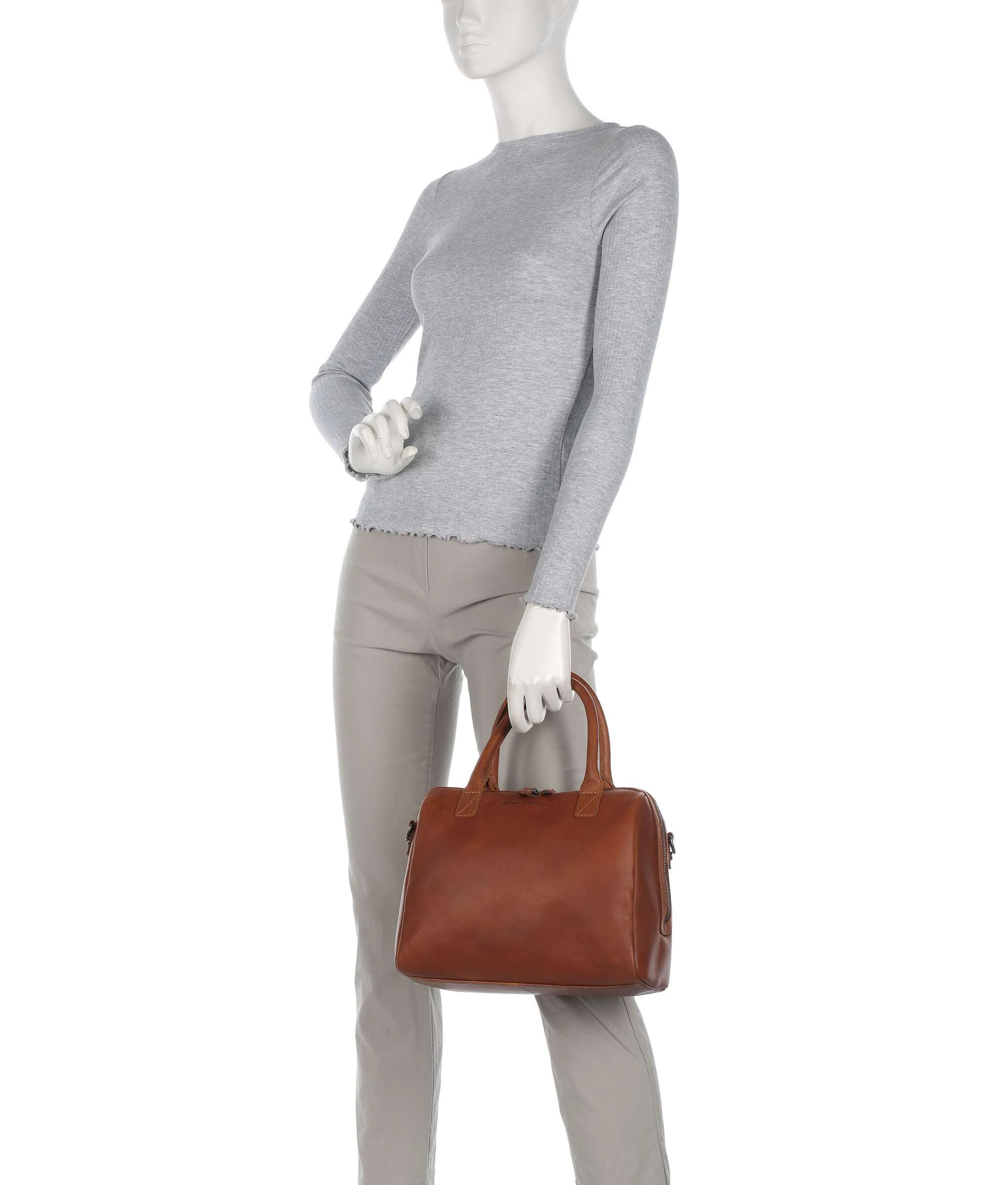 The Chesterfield Brand Cow Wax Pull Up Langton Torebka cognac - Image 3