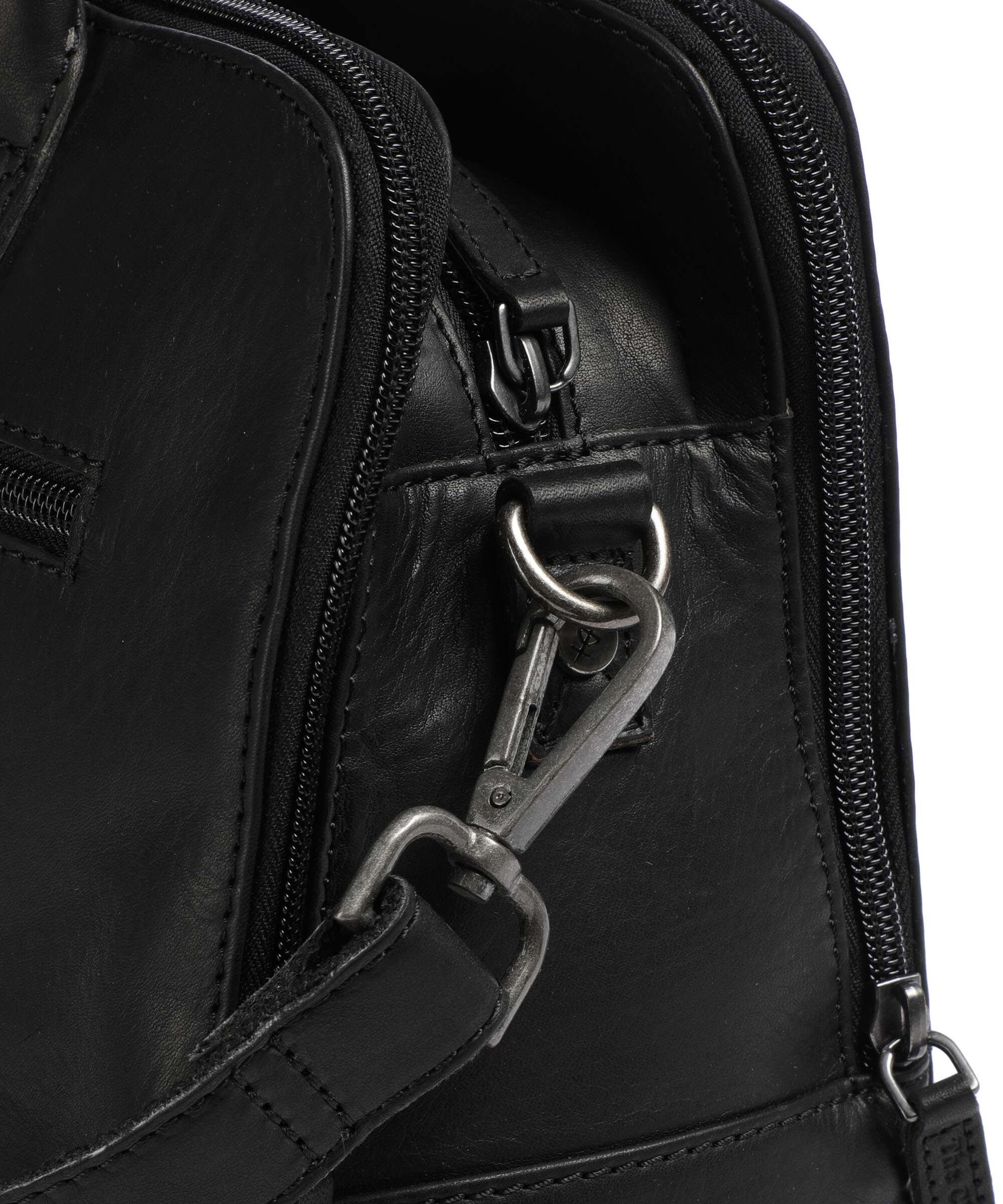 The Chesterfield Brand Cow Wax Pull Up Layton Torebka black - Image 4