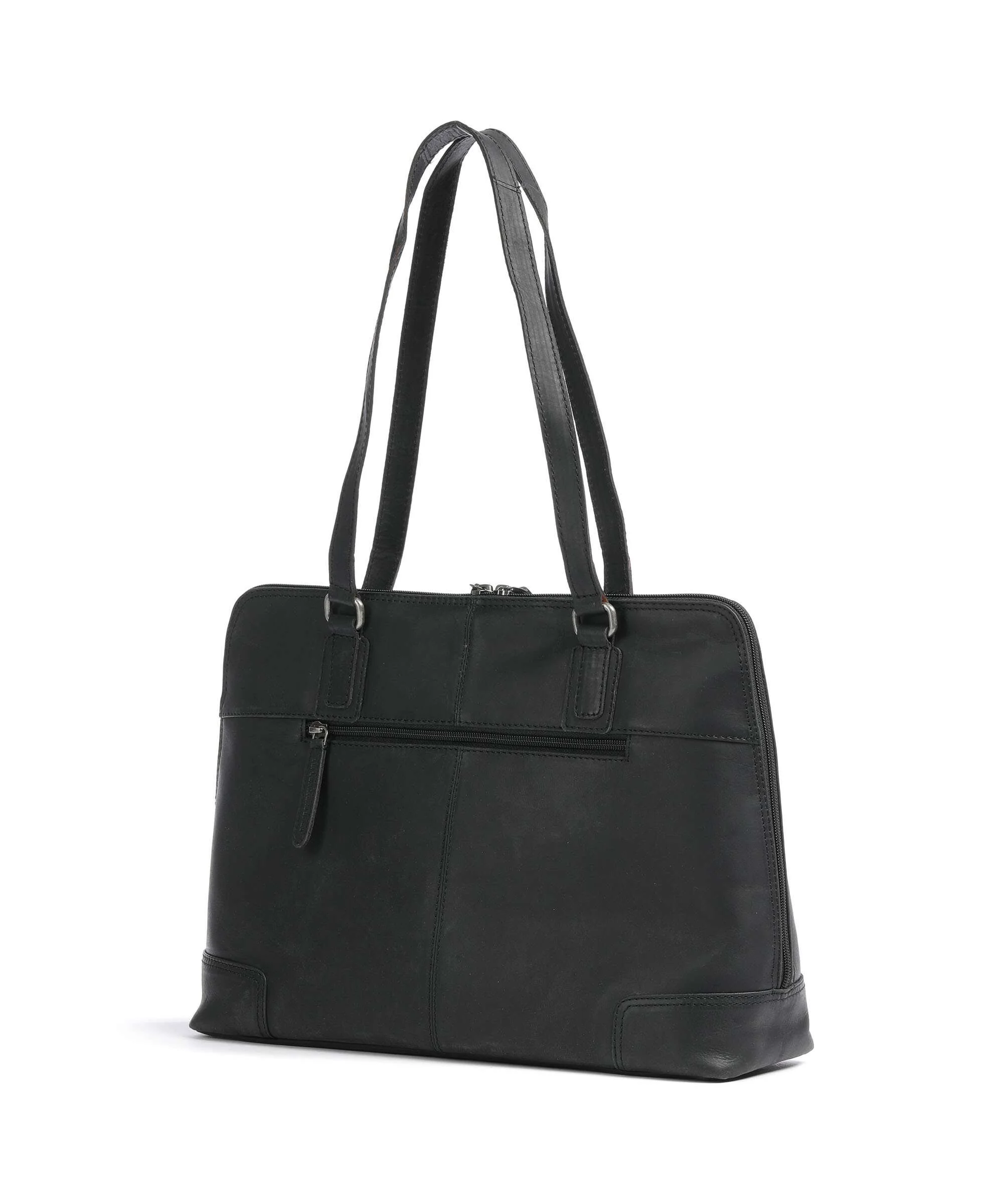 The Chesterfield Brand Cow Wax Pull Up Lugano Torba na zakupy black - Image 2