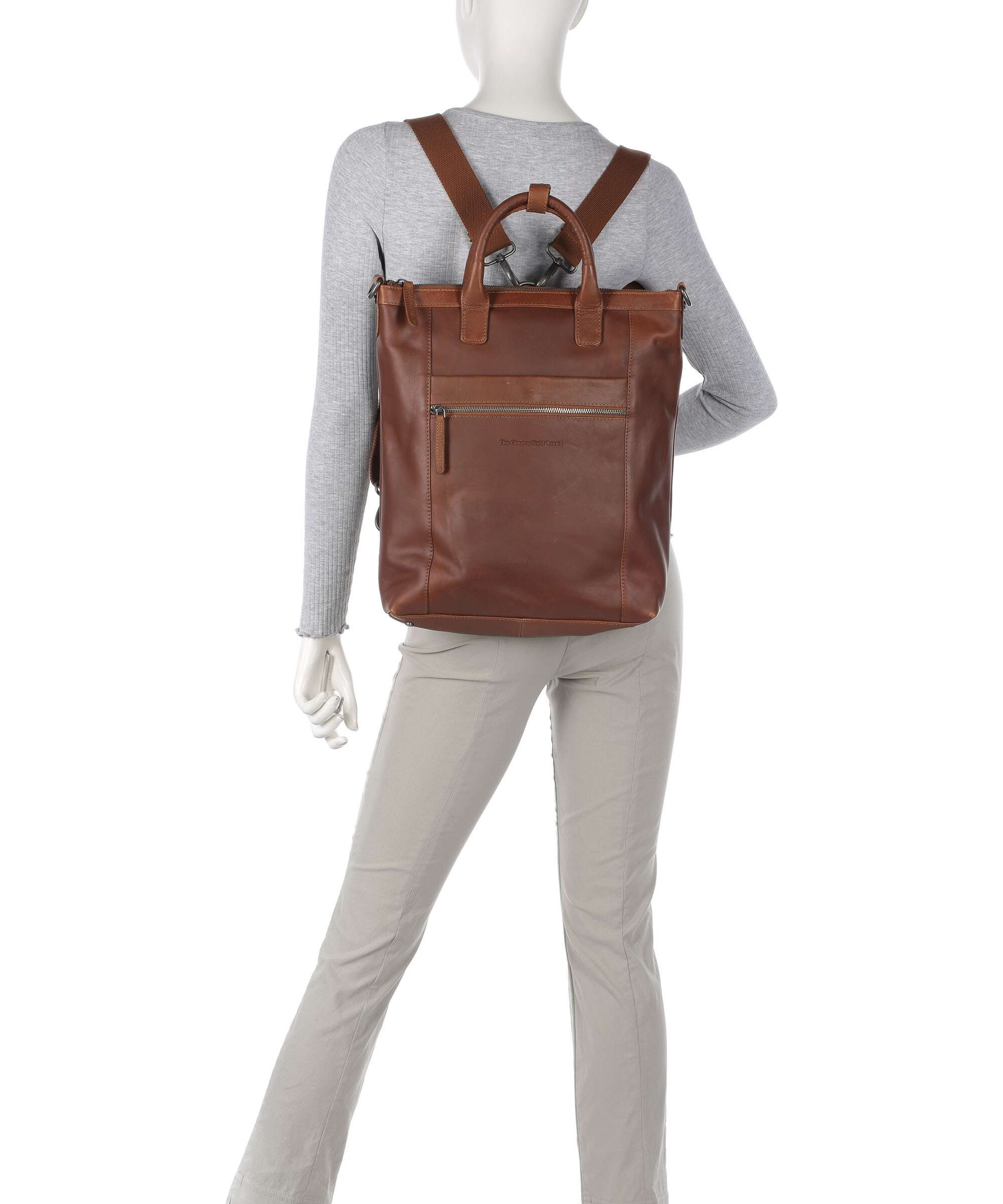 The Chesterfield Brand Cow Wax Pull Up Luisa Plecak-torba cognac - Image 4
