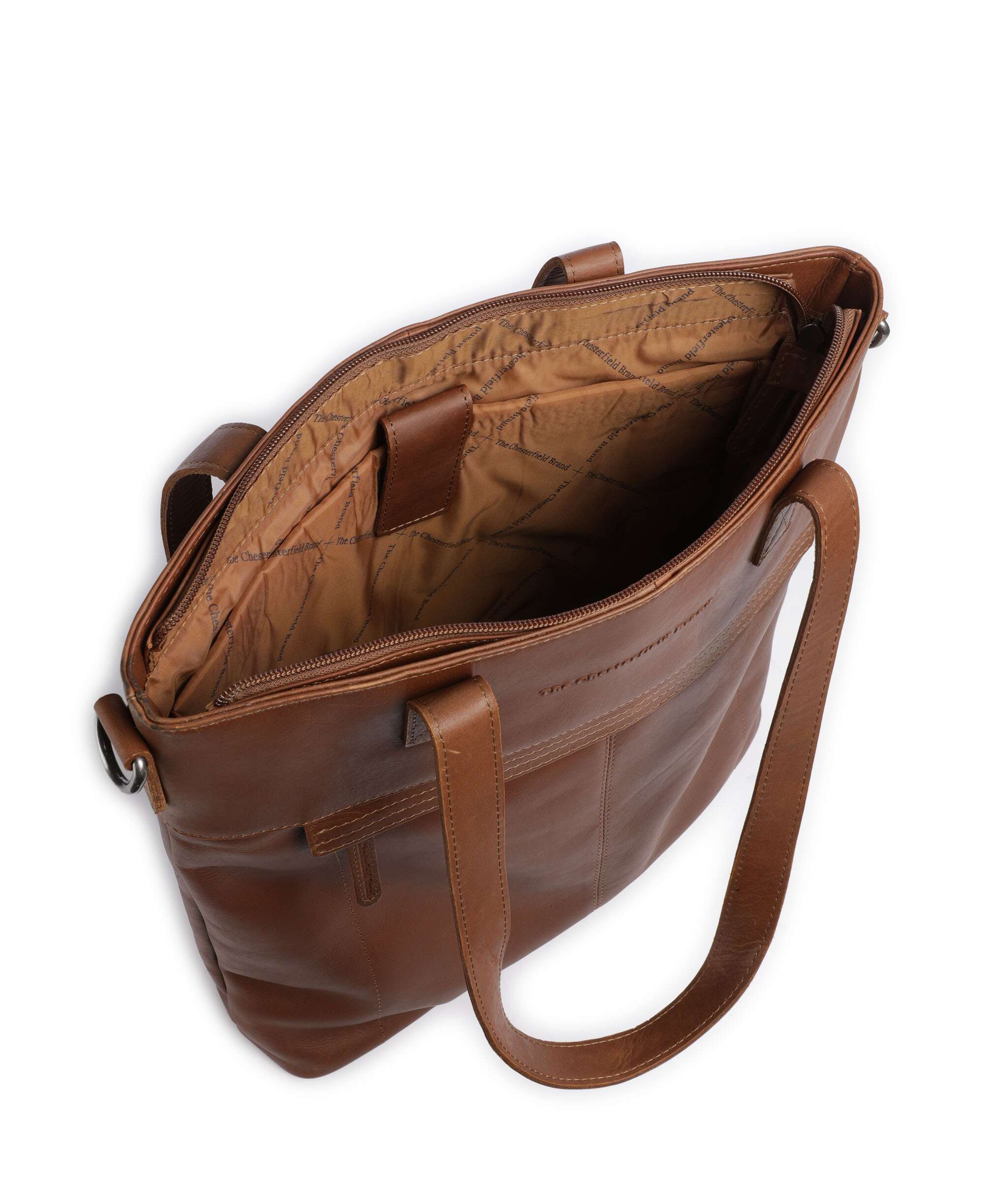 The Chesterfield Brand Cow Wax Pull Up Nunavik Torba na zakupy cognac - Image 6