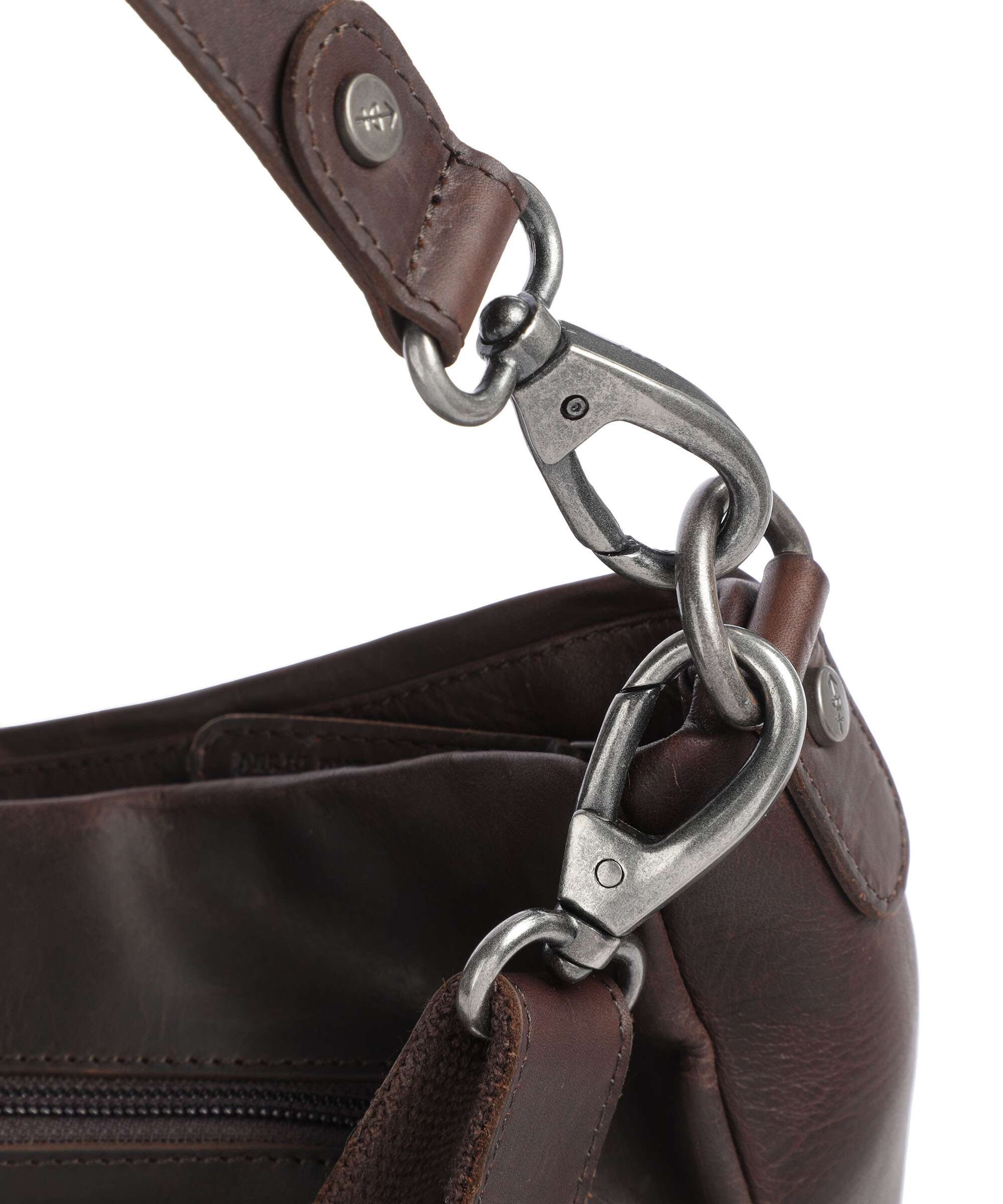 The Chesterfield Brand Cow Wax Pull Up Regina Torebka worek brown - Image 4