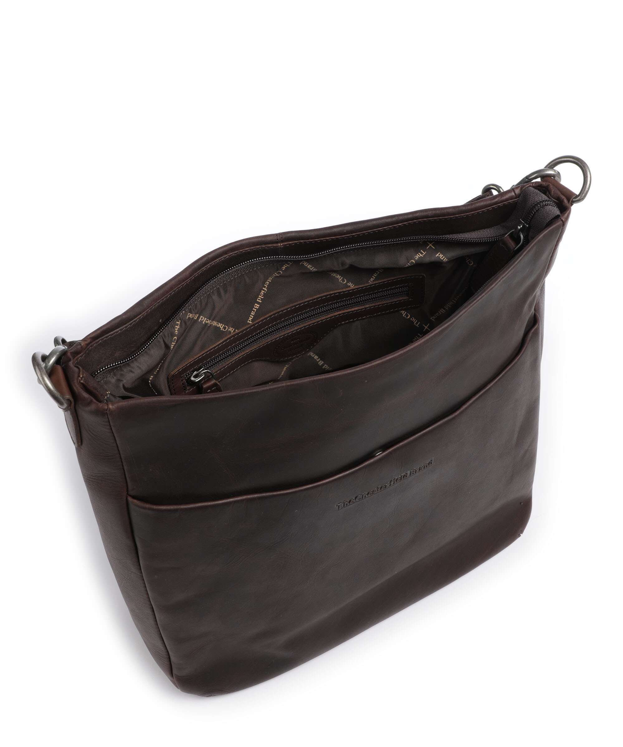 The Chesterfield Brand Cow Wax Pull Up Regina Torebka worek brown - Image 6