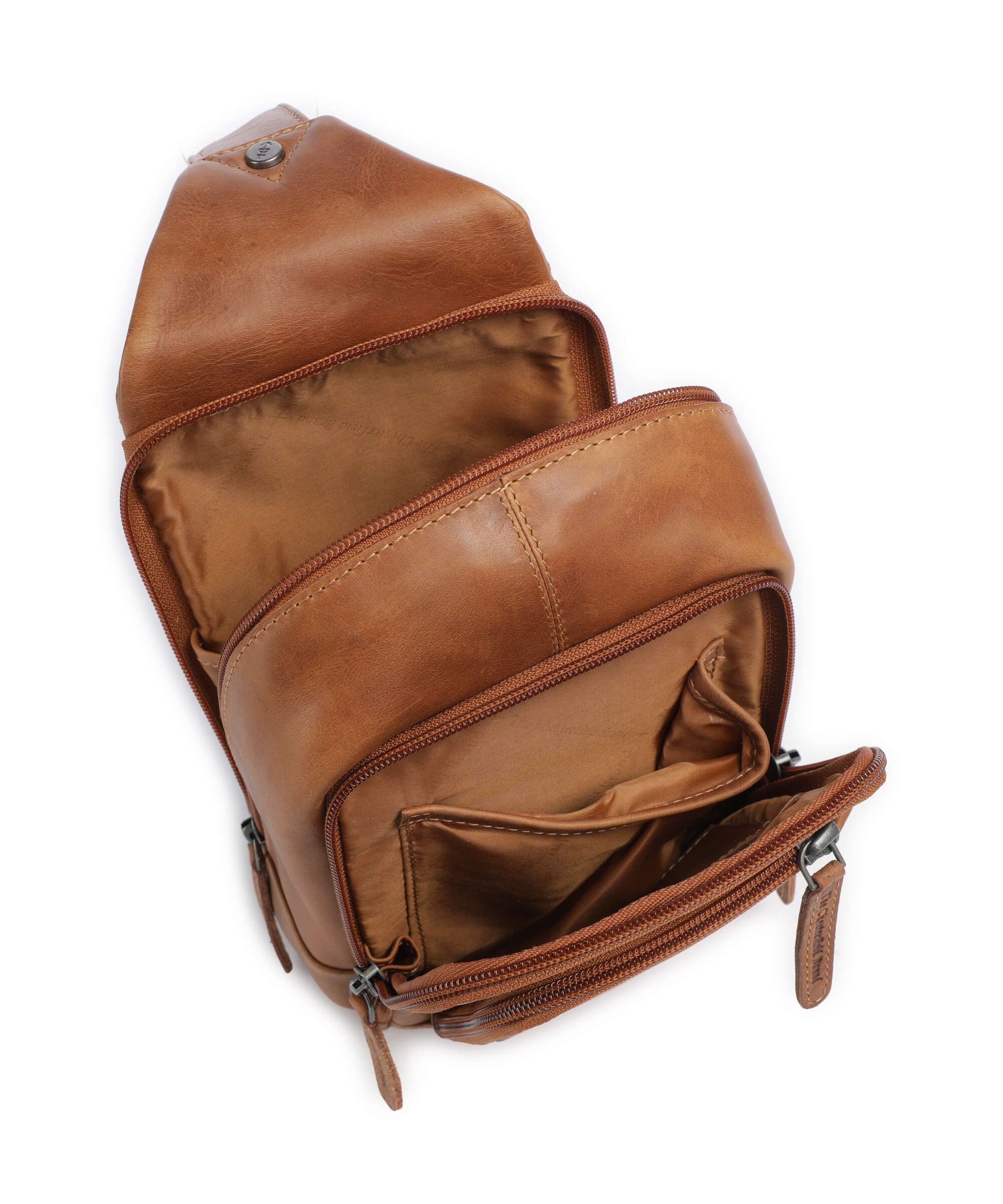 The Chesterfield Brand Cow Wax Pull Up Riga Plecak na jedno ramię cognac - Image 6