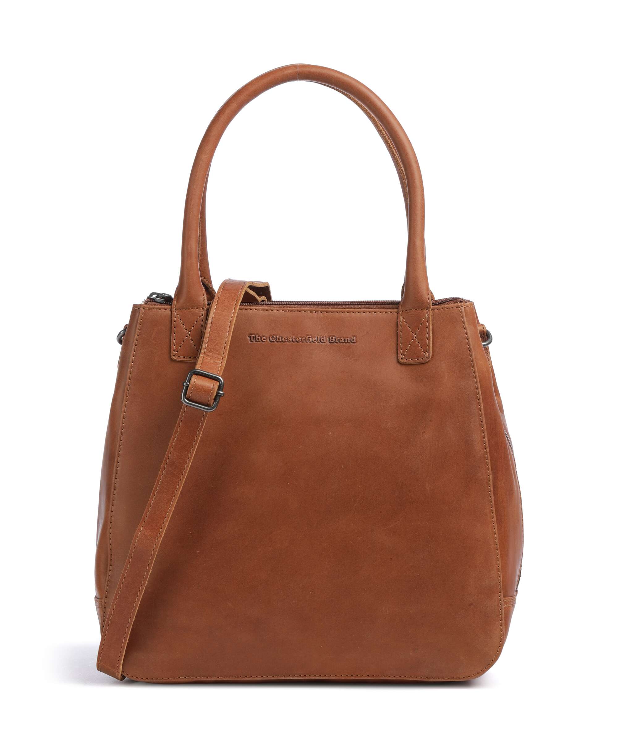 The Chesterfield Brand Cow Wax Pull Up Solvin Torebka cognac