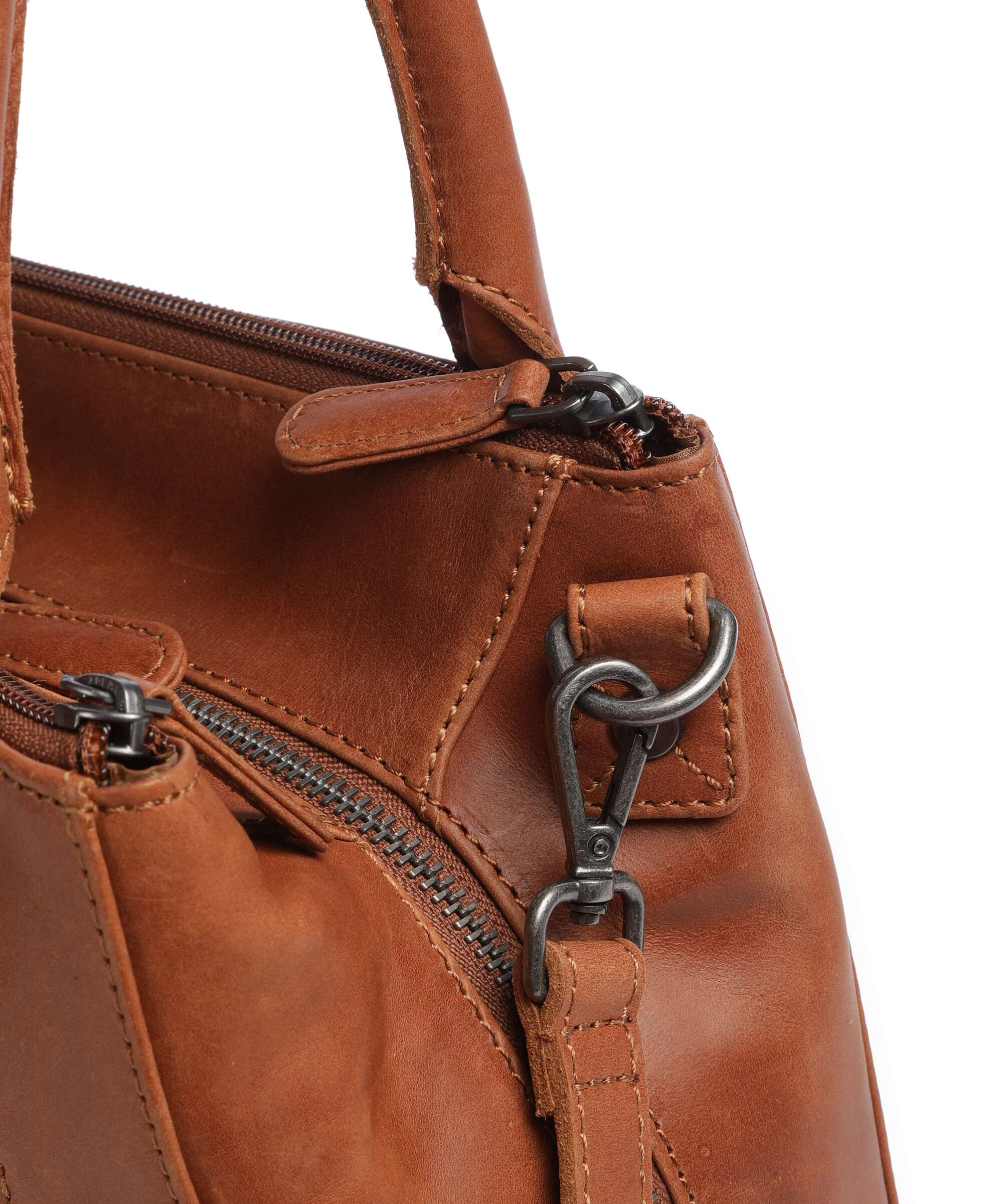 The Chesterfield Brand Cow Wax Pull Up Solvin Torebka cognac - Image 4
