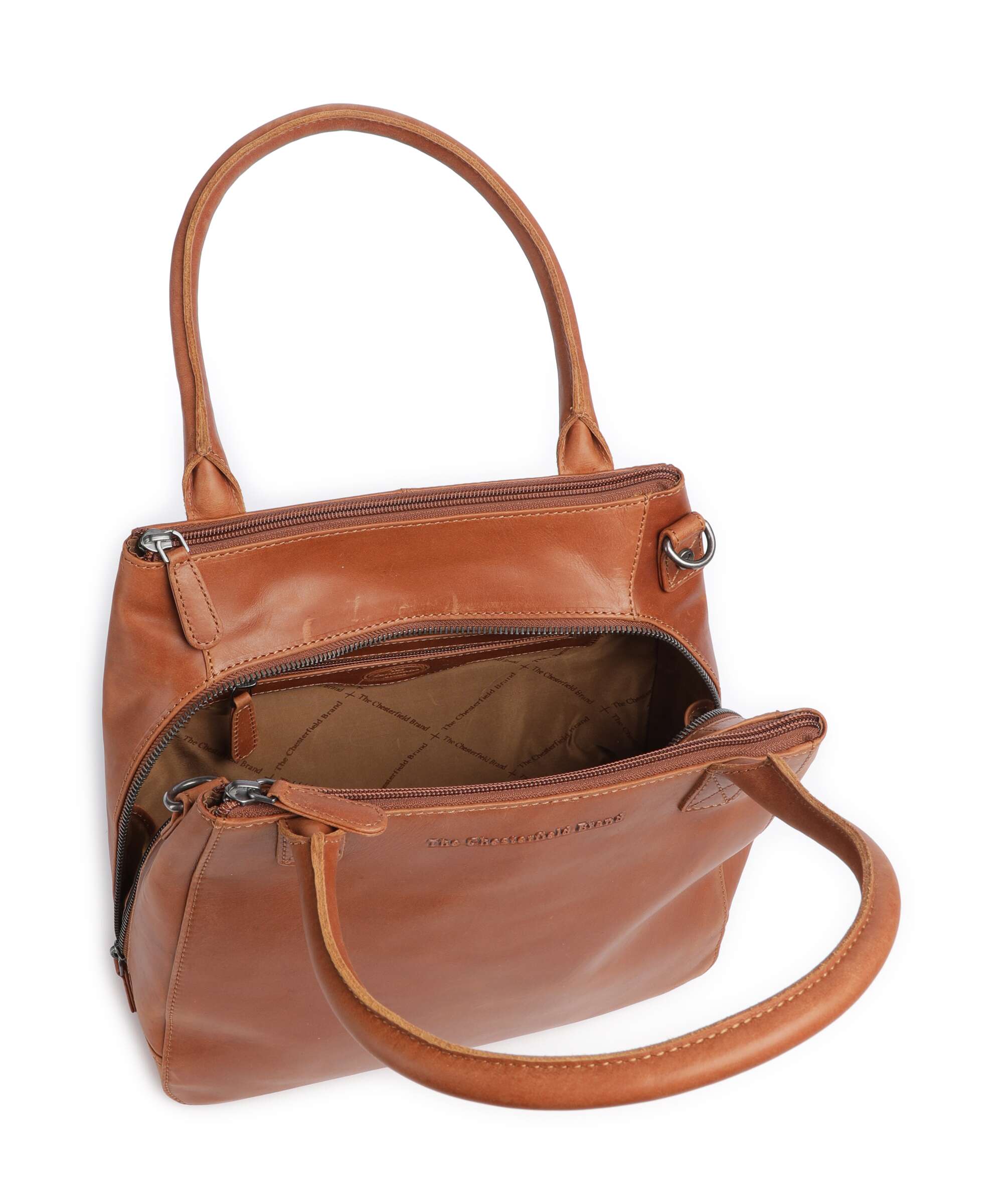 The Chesterfield Brand Cow Wax Pull Up Solvin Torebka cognac - Image 6