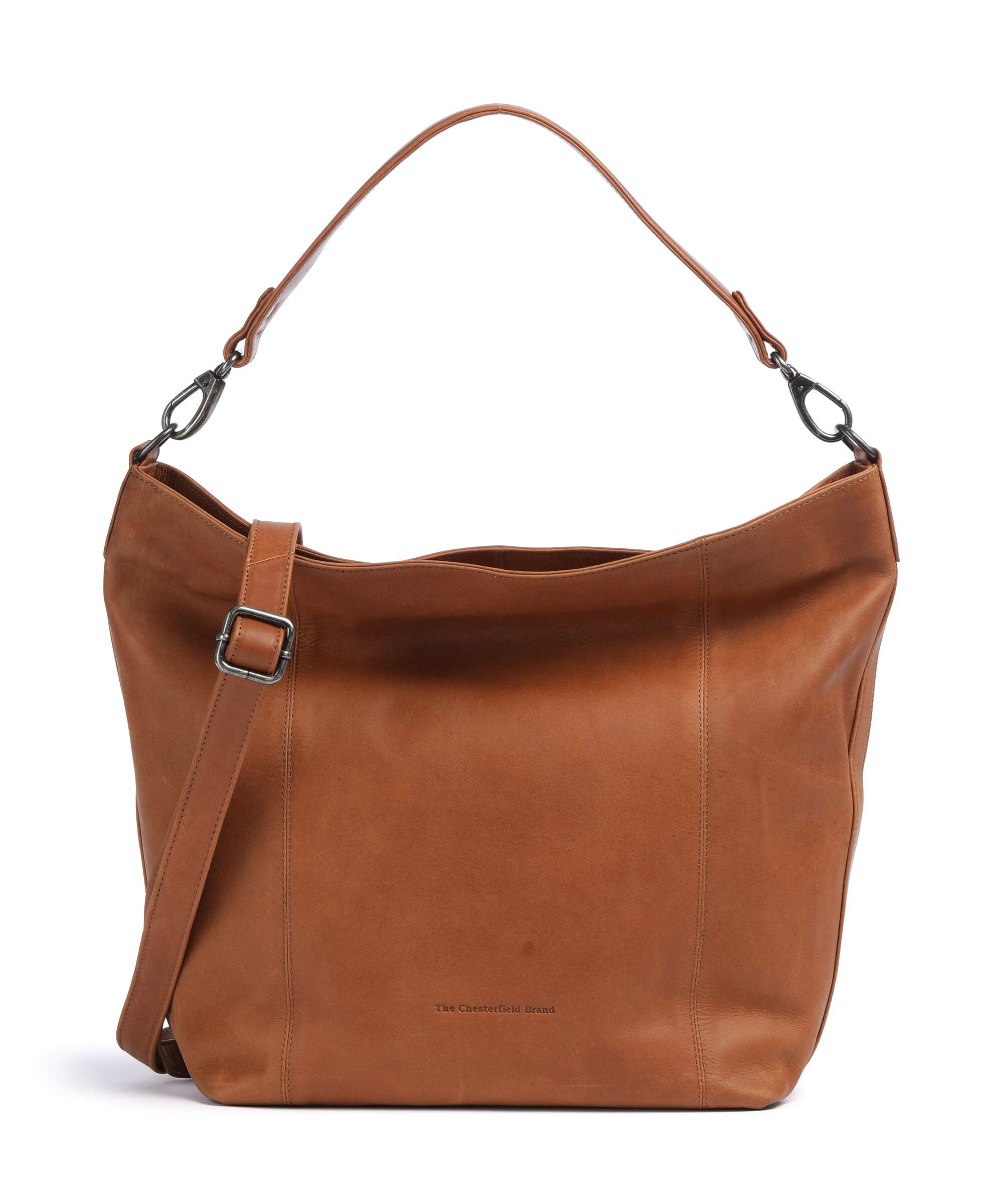 The Chesterfield Brand Cow Wax Pull Up Zira Torebka worek cognac