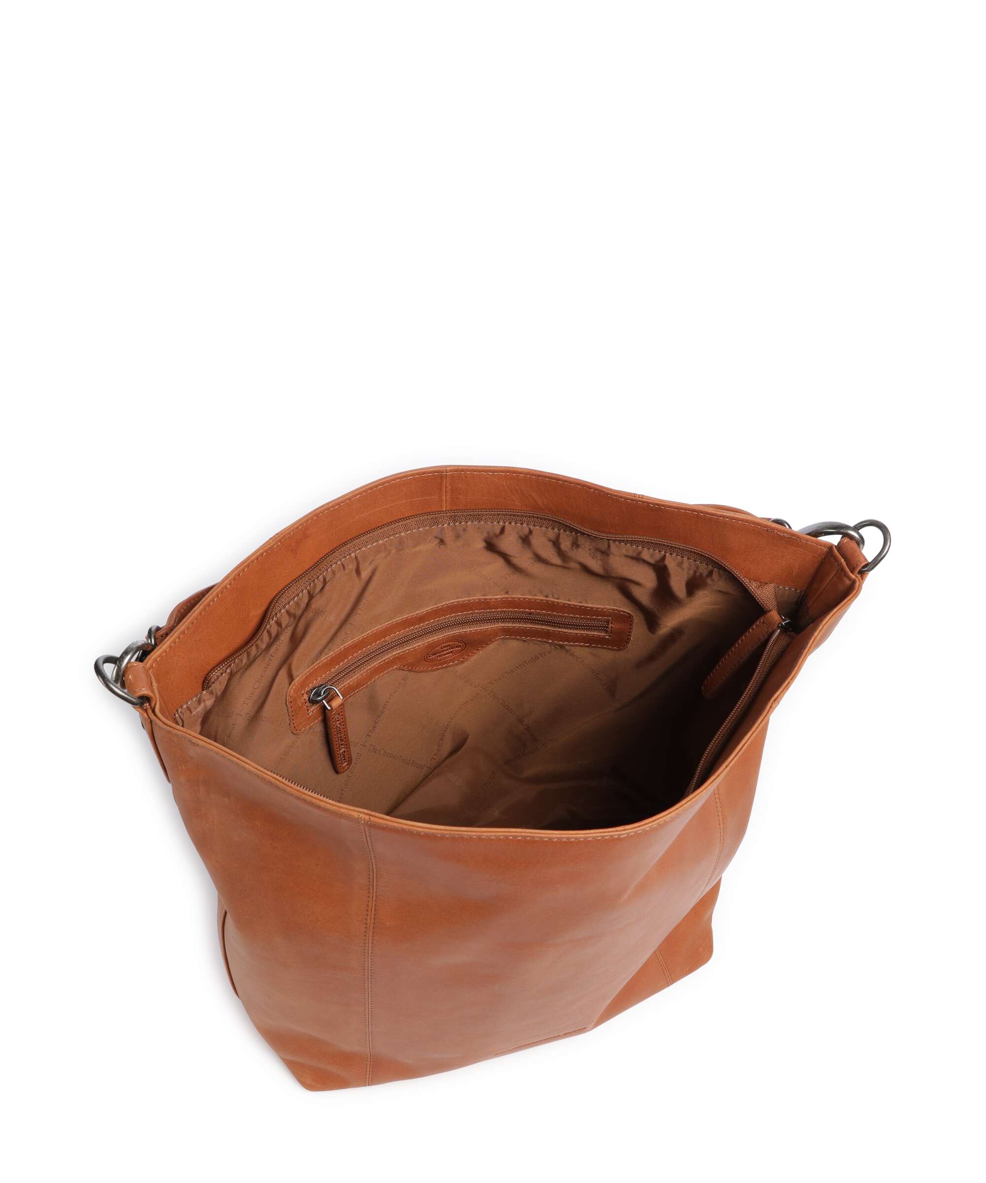 The Chesterfield Brand Cow Wax Pull Up Zira Torebka worek cognac - Image 6