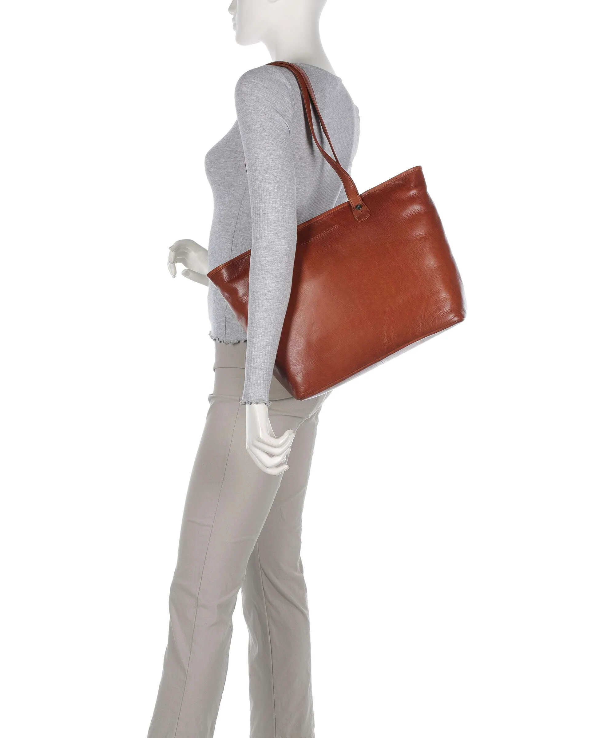 The Chesterfield Brand Novum Astano Torba na zakupy cognac - Image 3