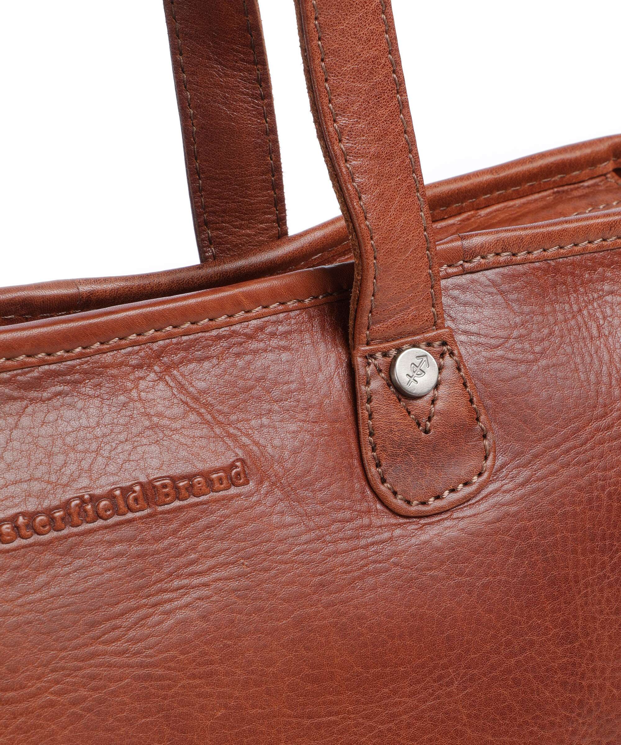 The Chesterfield Brand Novum Astano Torba na zakupy cognac - Image 4