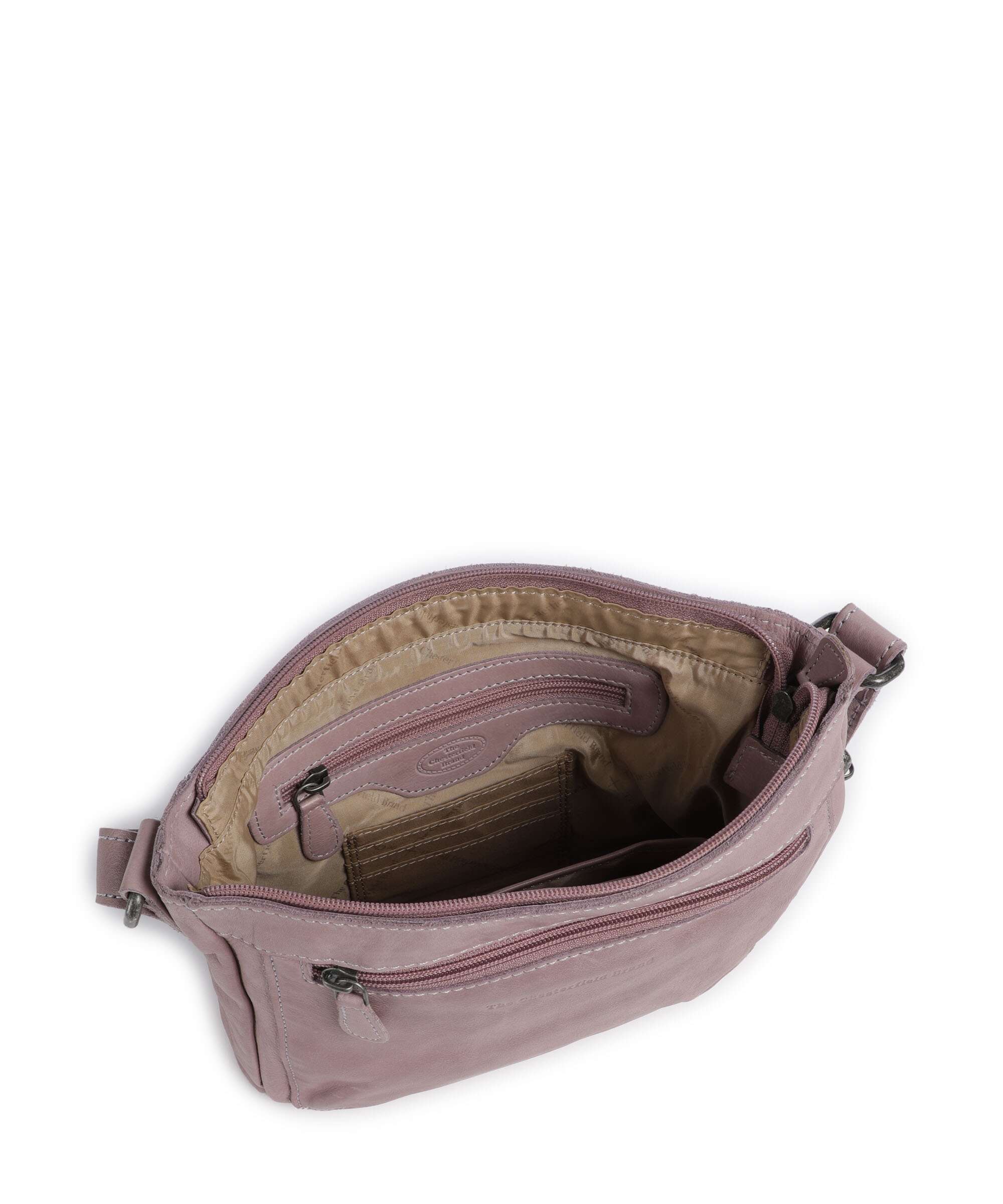 The Chesterfield Brand Washed Waxed Cow Aston Torba przez ramię lavender lila - Image 6