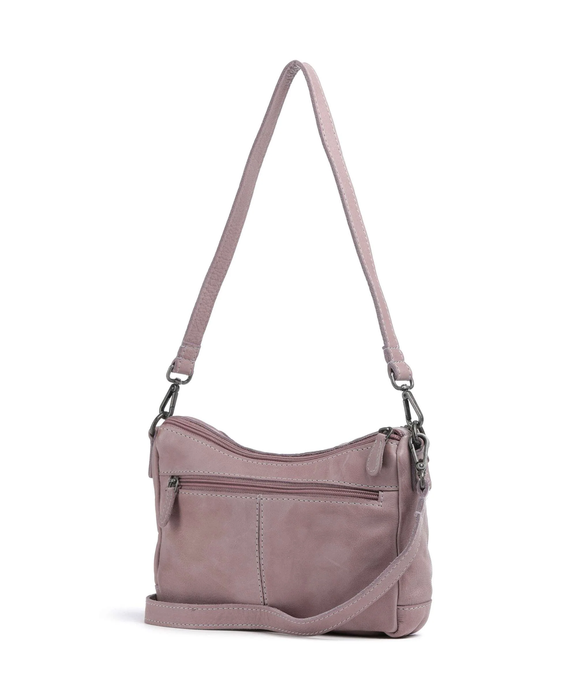 The Chesterfield Brand Washed Waxed Cow Irving Torba na ramię lavender lila - Image 2