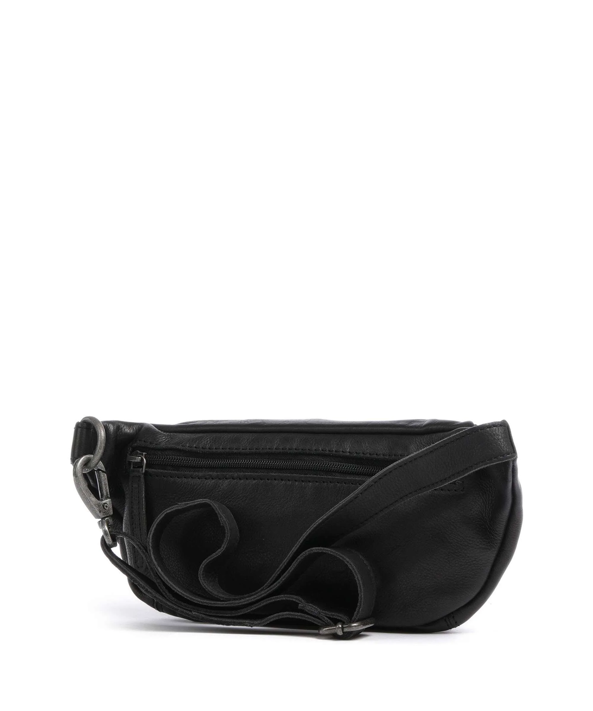 The Chesterfield Brand Washed Waxed Cow Severo Saszetka nerka black - Image 2