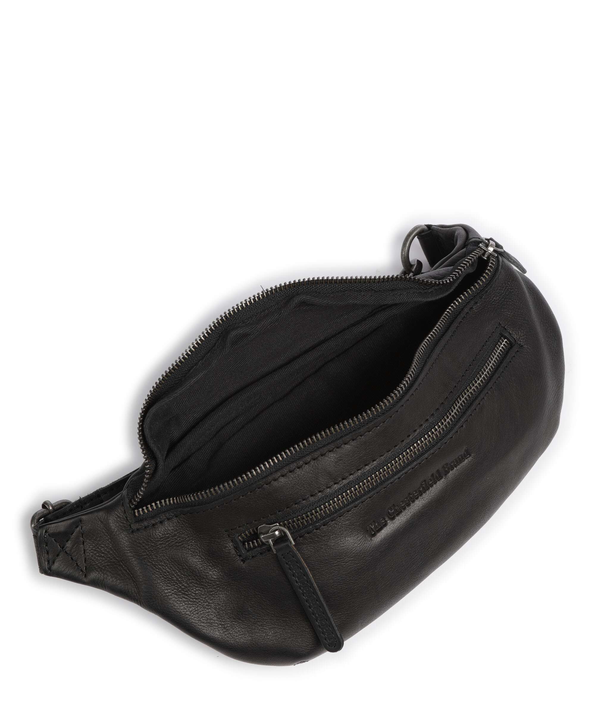 The Chesterfield Brand Washed Waxed Cow Severo Saszetka nerka black - Image 6