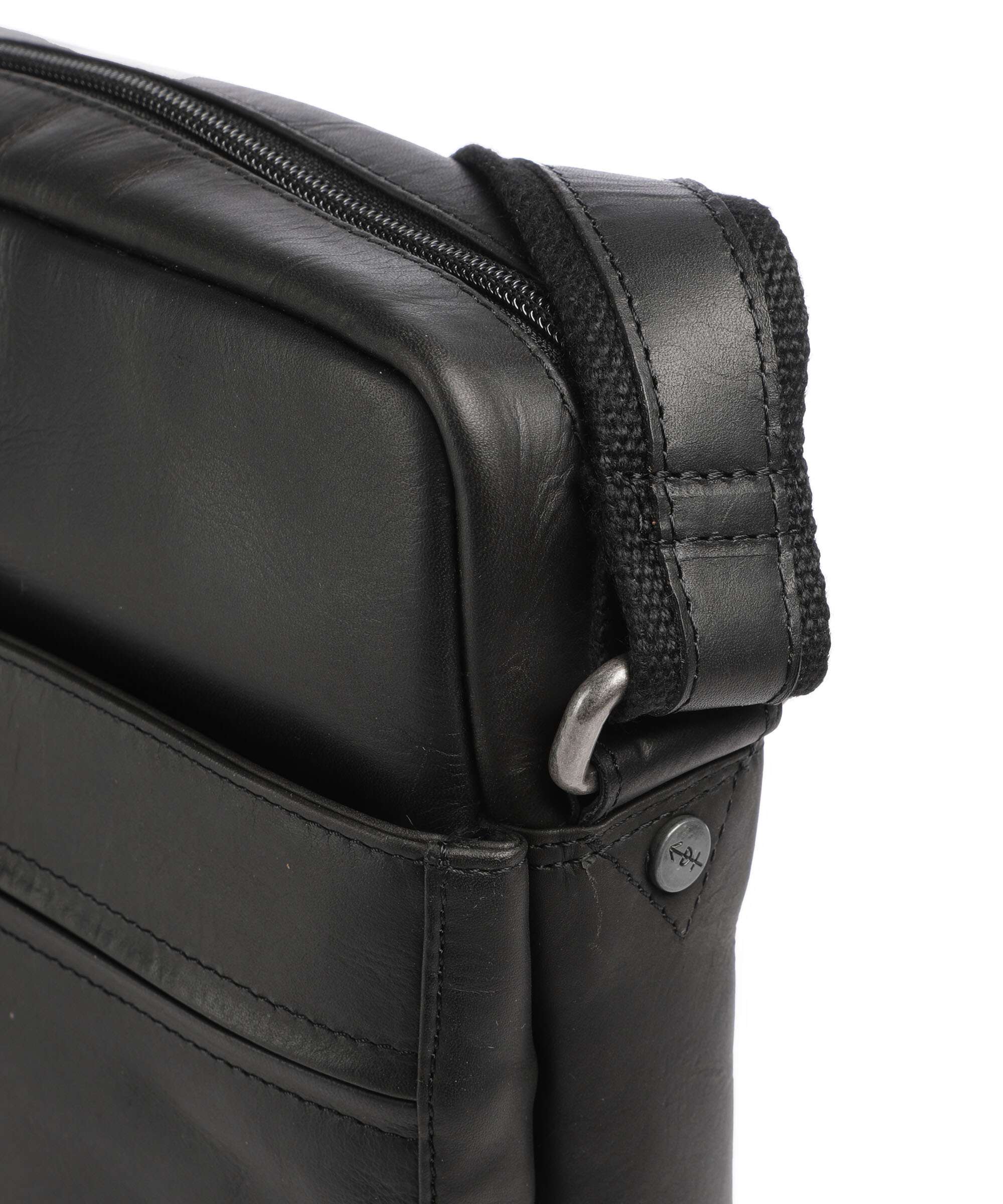 The Chesterfield Brand Wax Pull Up Cow Anzora Torba przez ramię black - Image 4