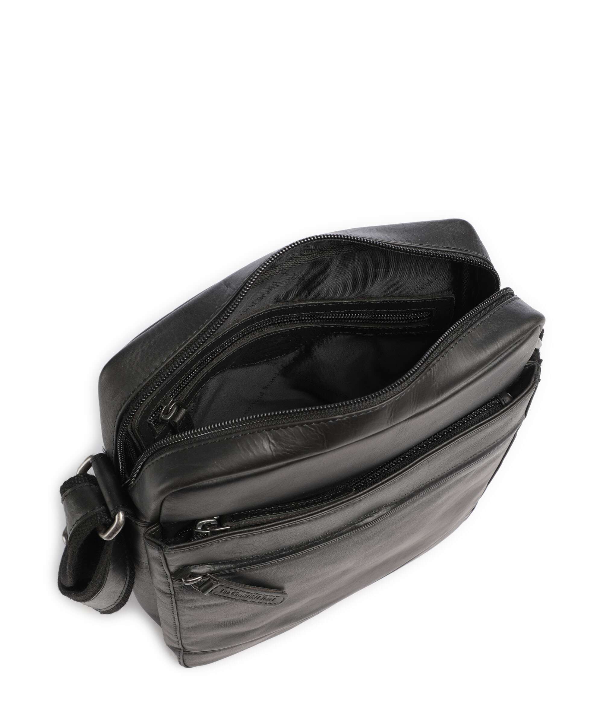 The Chesterfield Brand Wax Pull Up Cow Anzora Torba przez ramię black - Image 6