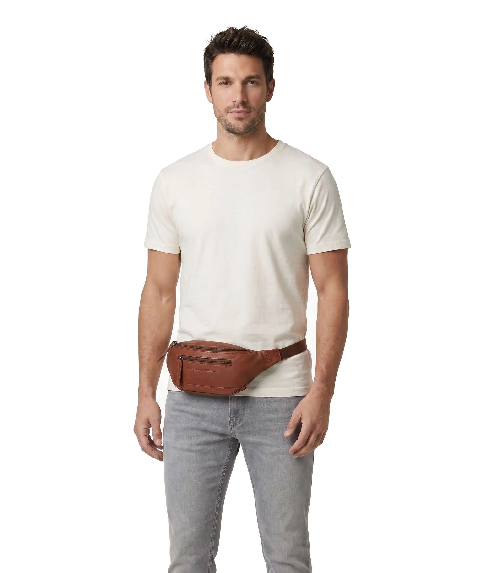 The Chesterfield Brand Wax Pull Up Cow Brana Saszetka nerka cognac - Image 3