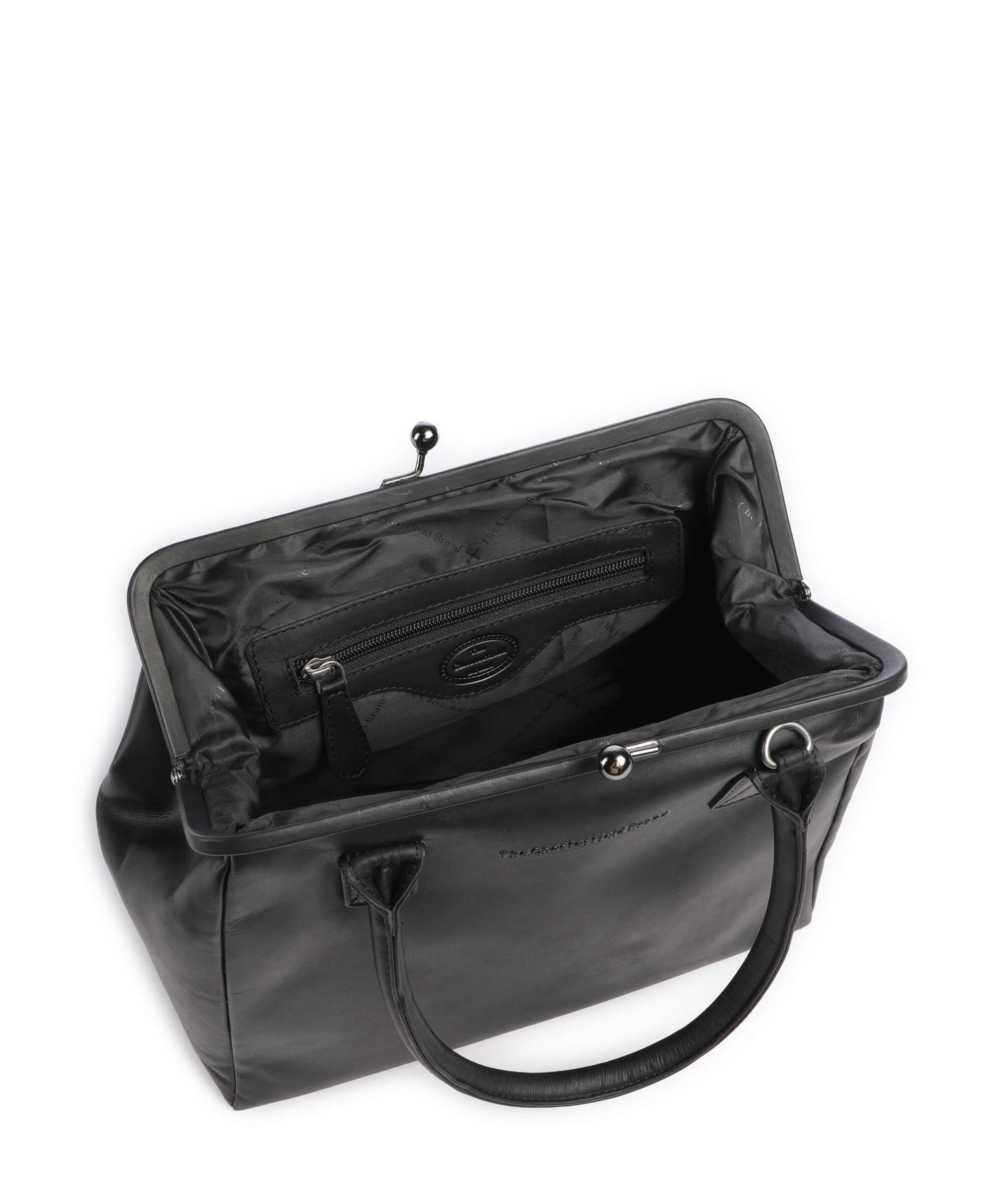 The Chesterfield Brand Wax Pull Up Cow Dorin Torba na ramię black - Image 6