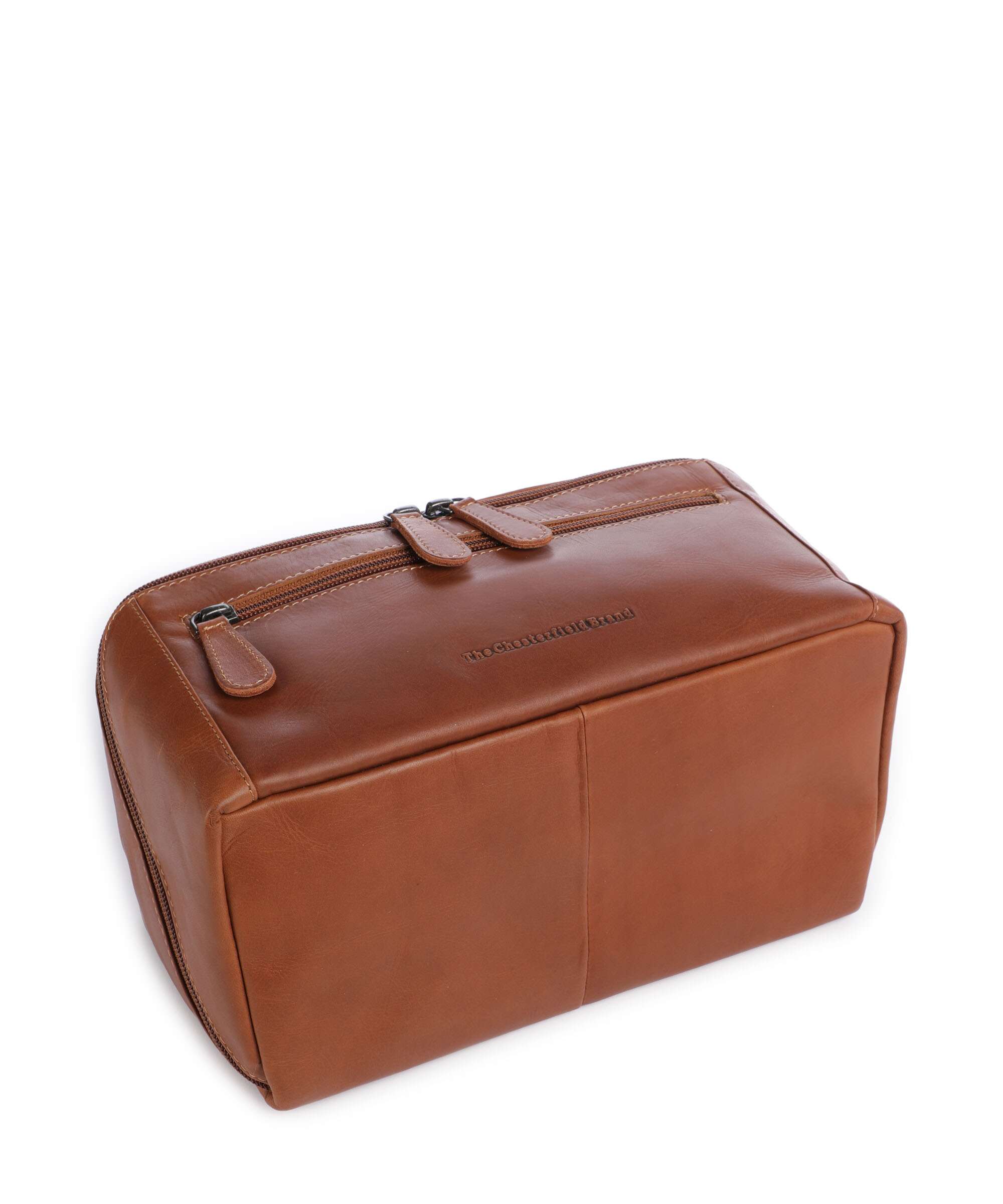 The Chesterfield Brand Wax Pull Up Cow Elmia Torby toaletowe cognac - Image 4