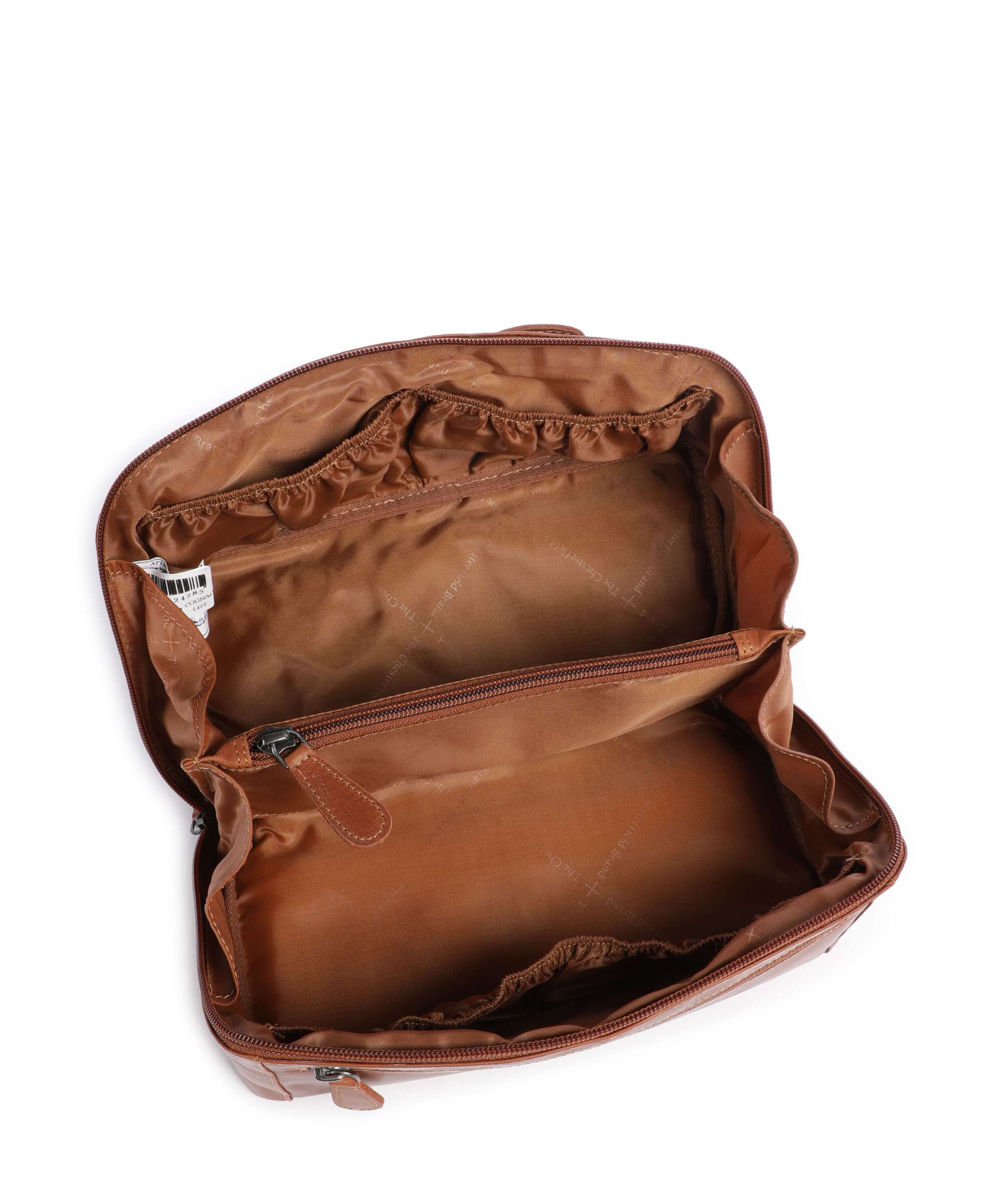The Chesterfield Brand Wax Pull Up Cow Elmia Torby toaletowe cognac - Image 5