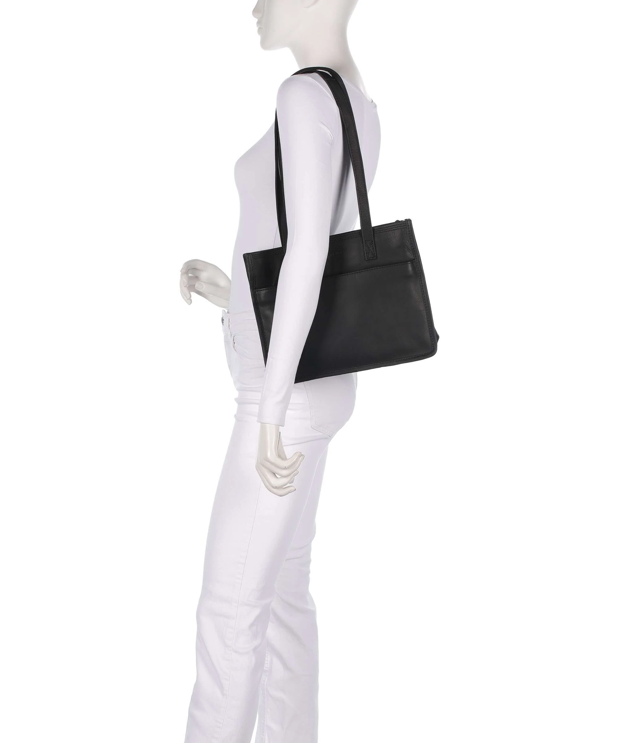 The Chesterfield Brand Wax Pull Up Cow Estella Torba na zakupy black - Image 3
