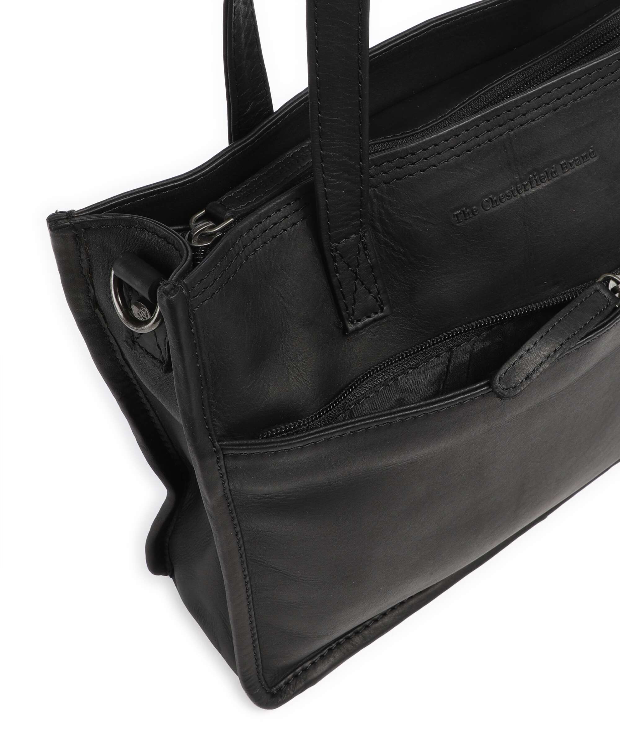 The Chesterfield Brand Wax Pull Up Cow Estella Torba na zakupy black - Image 4