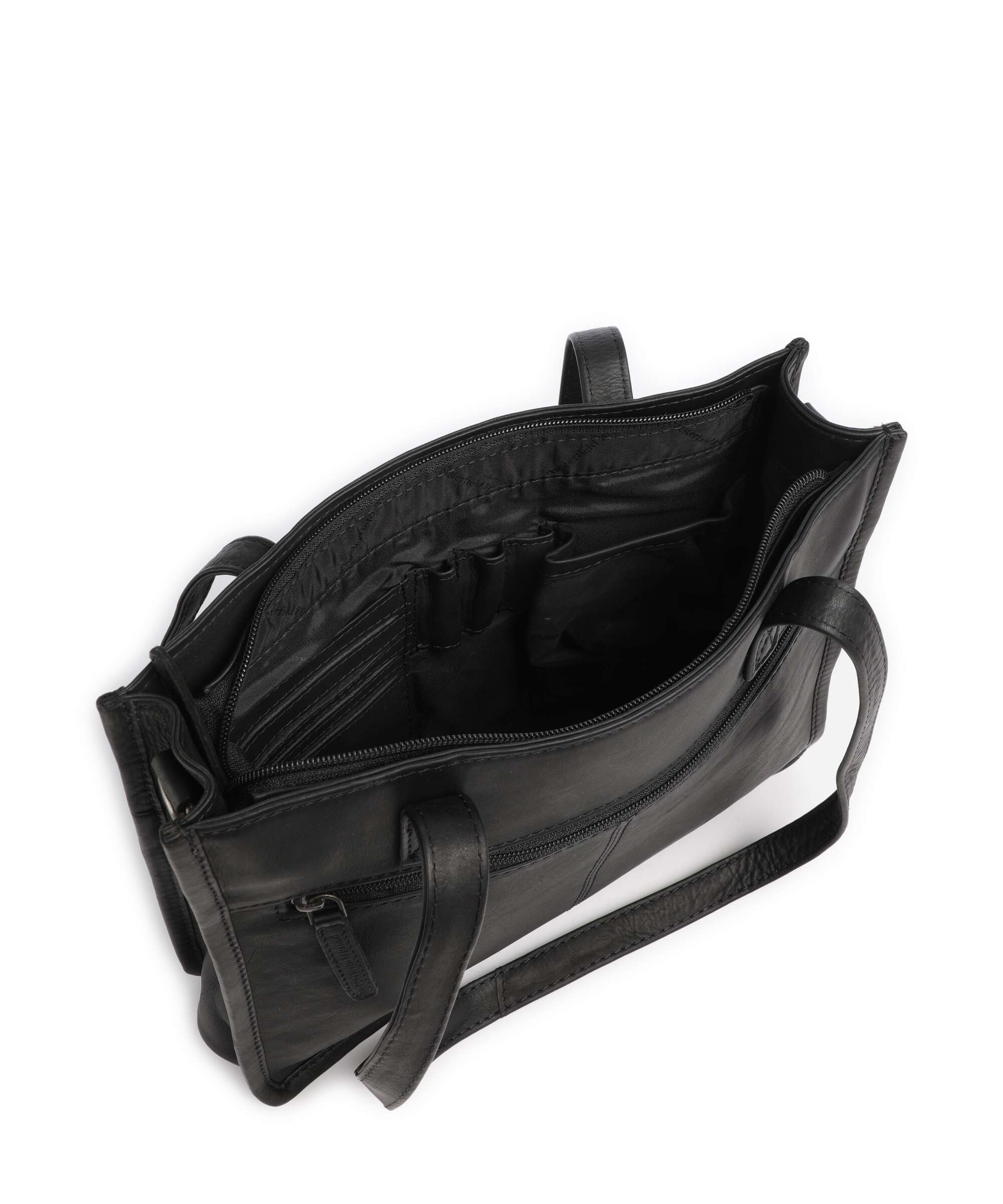 The Chesterfield Brand Wax Pull Up Cow Estella Torba na zakupy black - Image 6