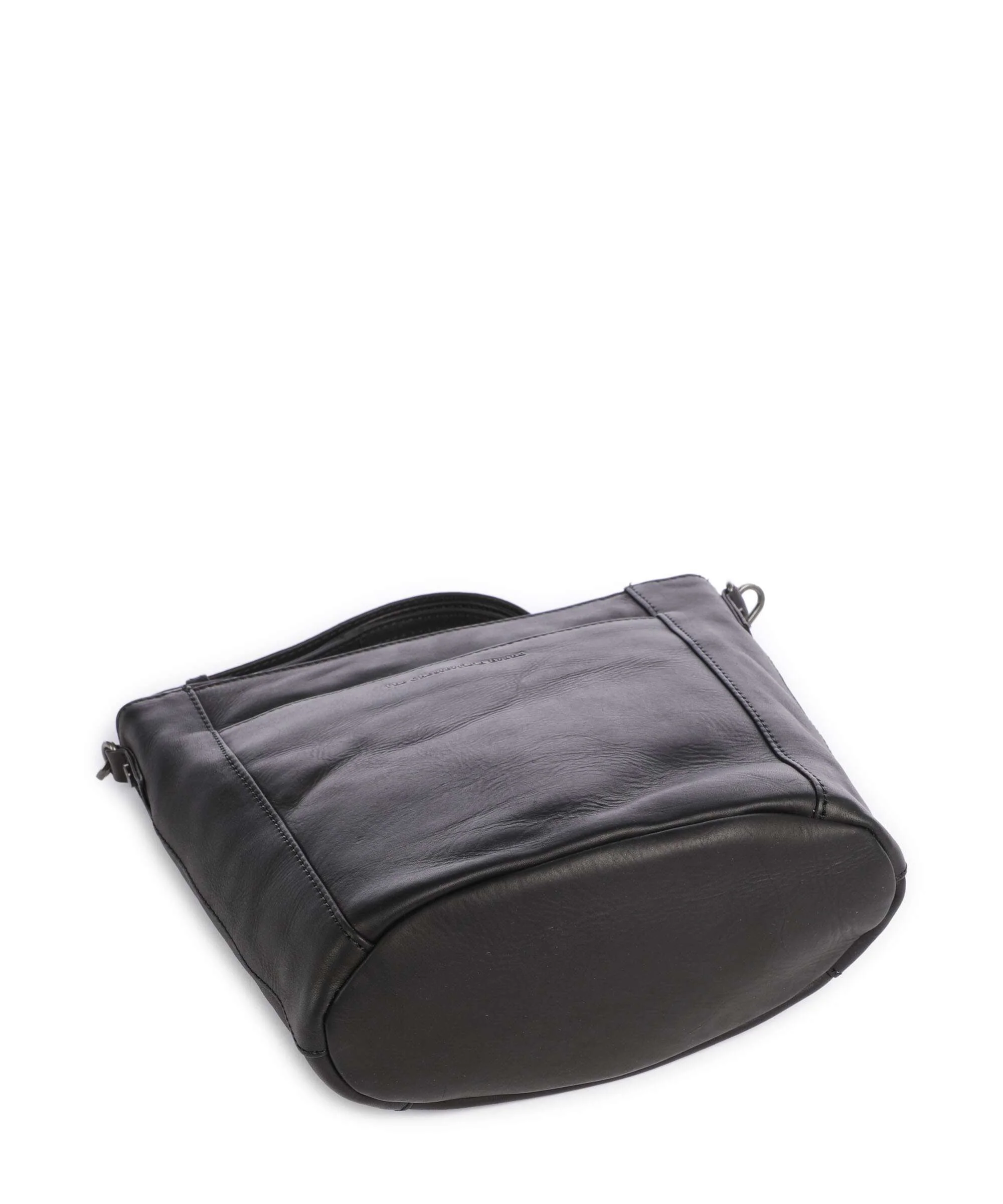 The Chesterfield Brand Wax Pull Up Cow Moore Torebka worek black - Image 5