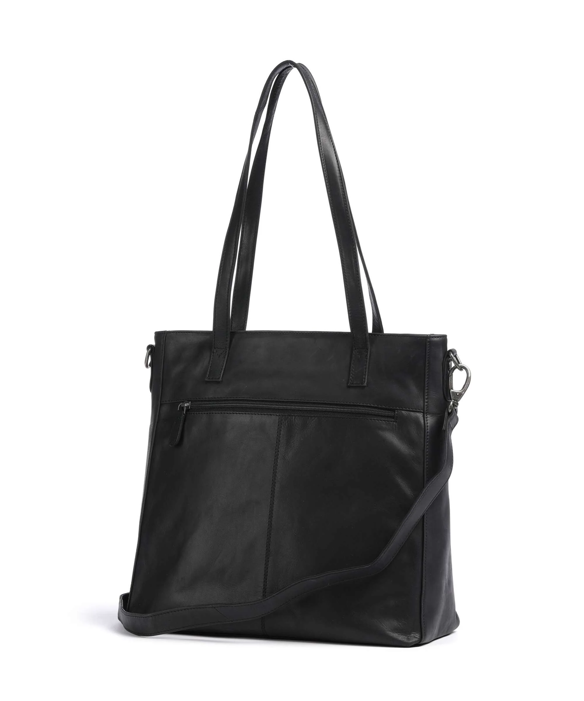 The Chesterfield Brand Wax Pull Up Cow Mosel Torba na zakupy black - Image 2