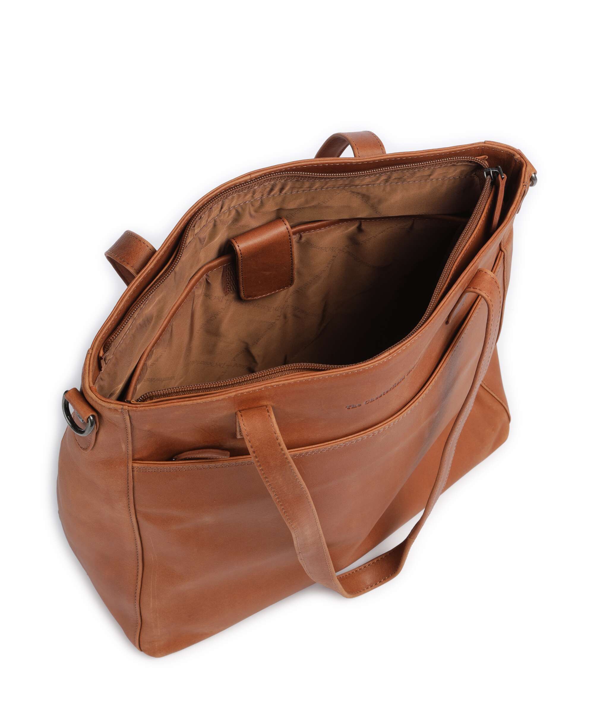 The Chesterfield Brand Wax Pull Up Cow Mosel Torba na zakupy cognac - Image 5
