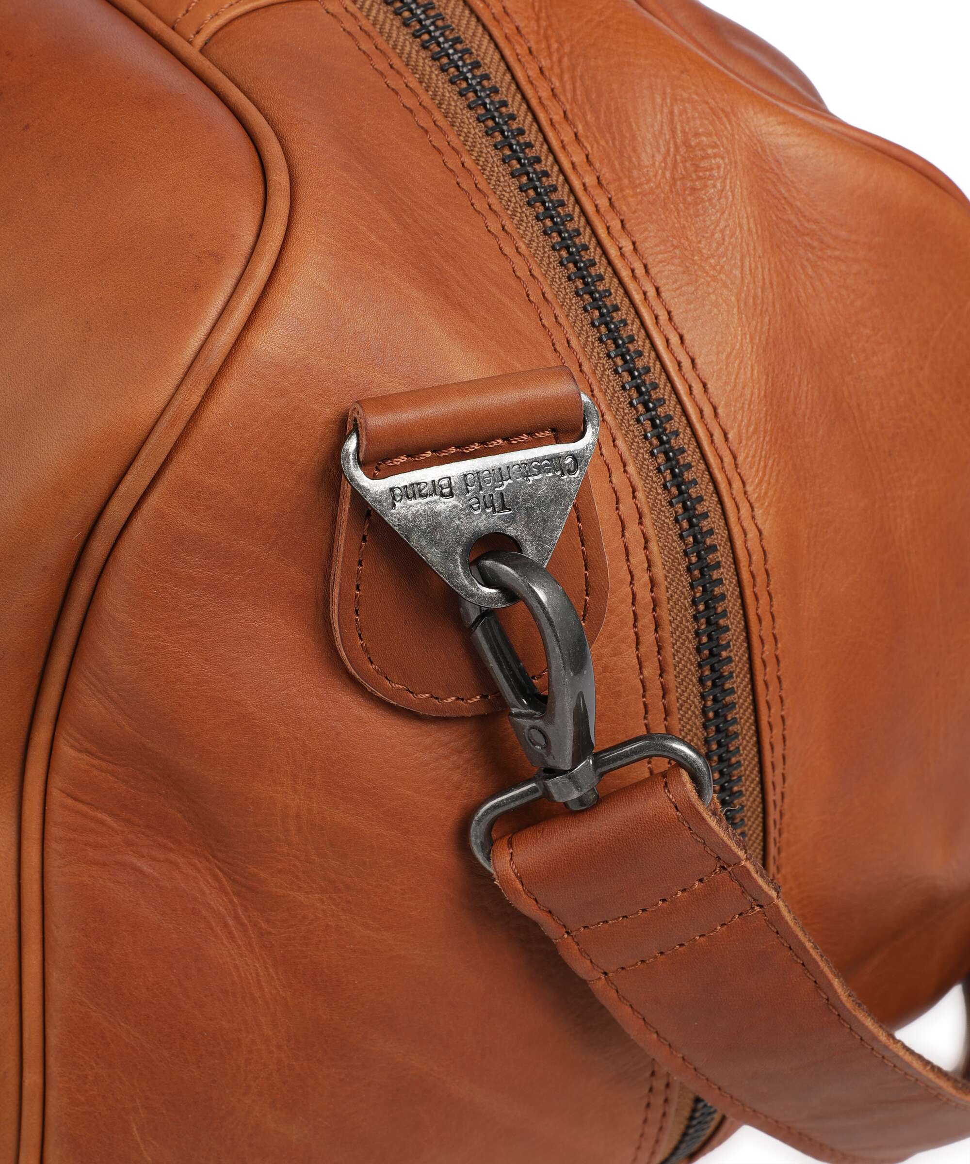 The Chesterfield Brand Wax Pull Up Cow Rivaro Torba weekendowa cognac - Image 3