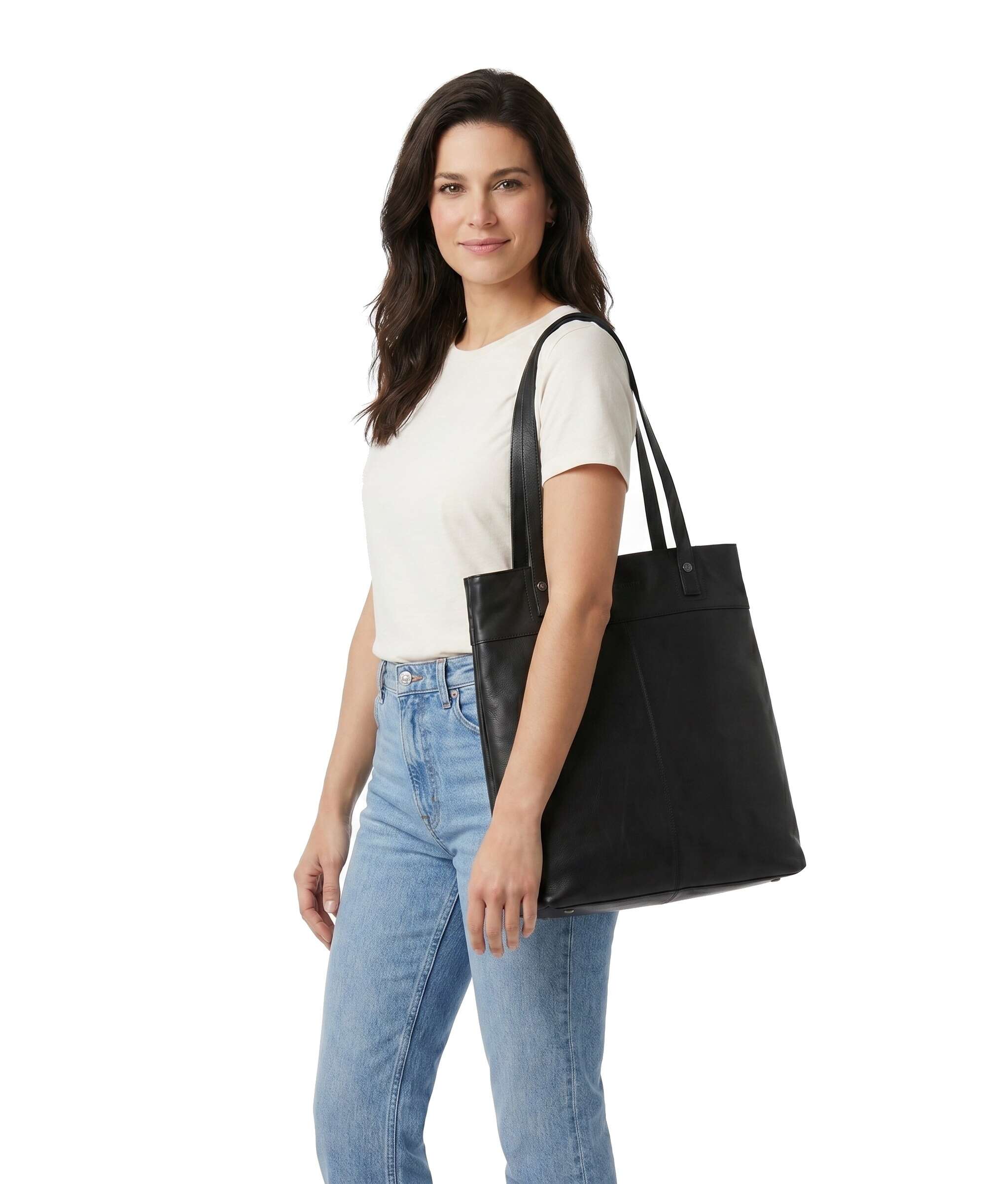 The Chesterfield Brand Wax Pull Up Cow Solvia Torba na zakupy black - Image 3