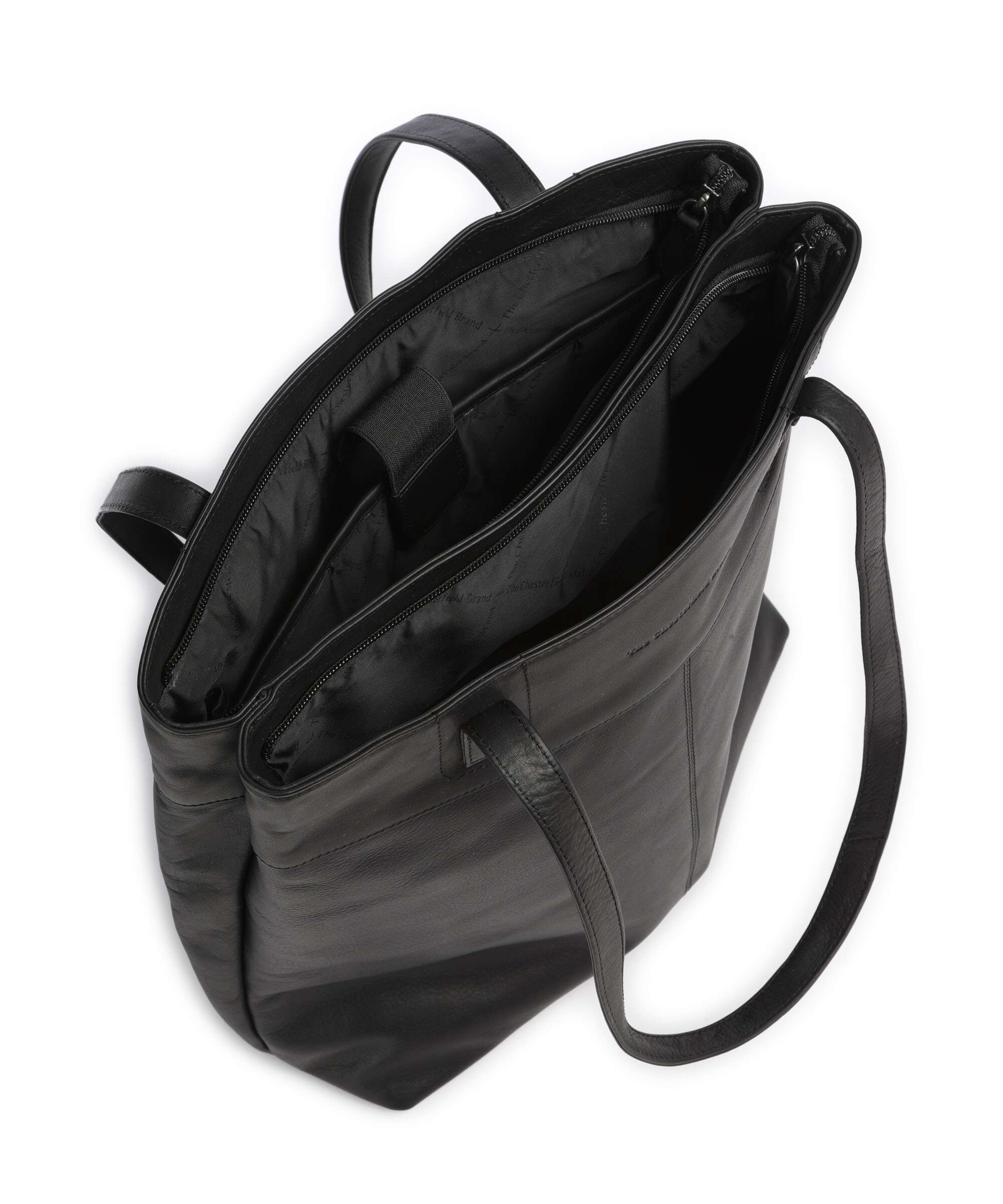 The Chesterfield Brand Wax Pull Up Cow Solvia Torba na zakupy black - Image 5