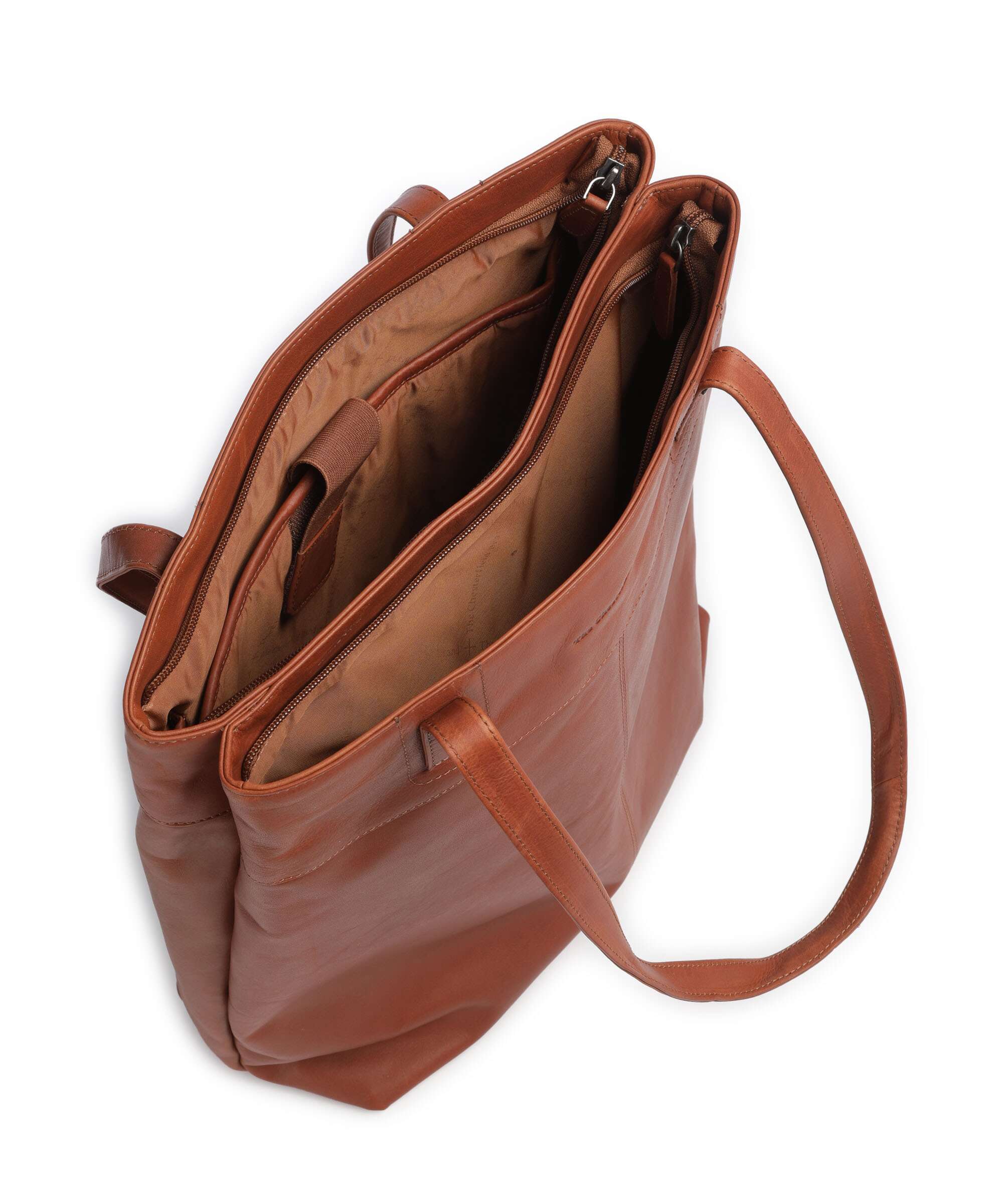 The Chesterfield Brand Wax Pull Up Cow Solvia Torba na zakupy cognac - Image 5