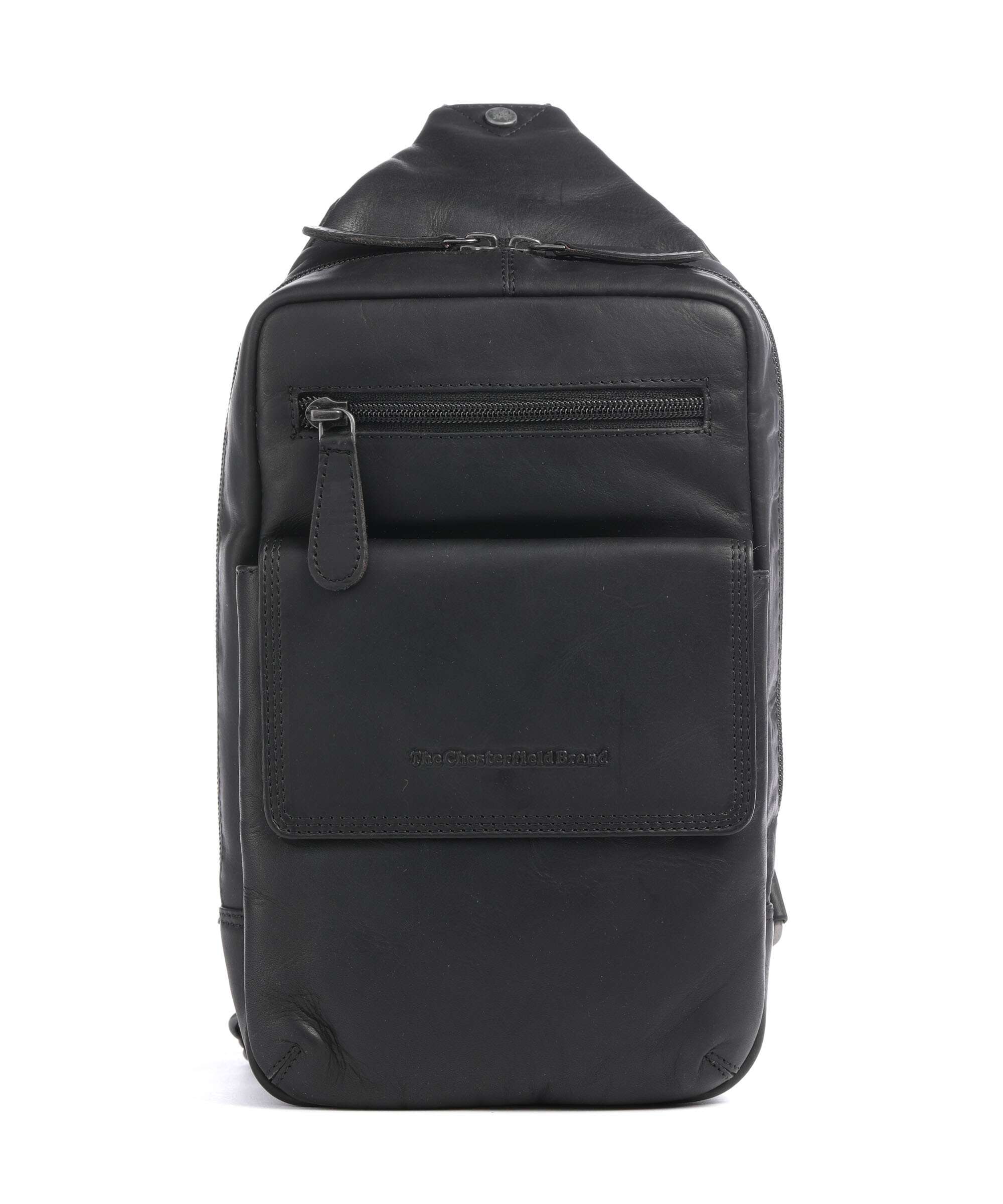 The Chesterfield Brand Wax Pull Up Cow Turelle Plecak na jedno ramię black