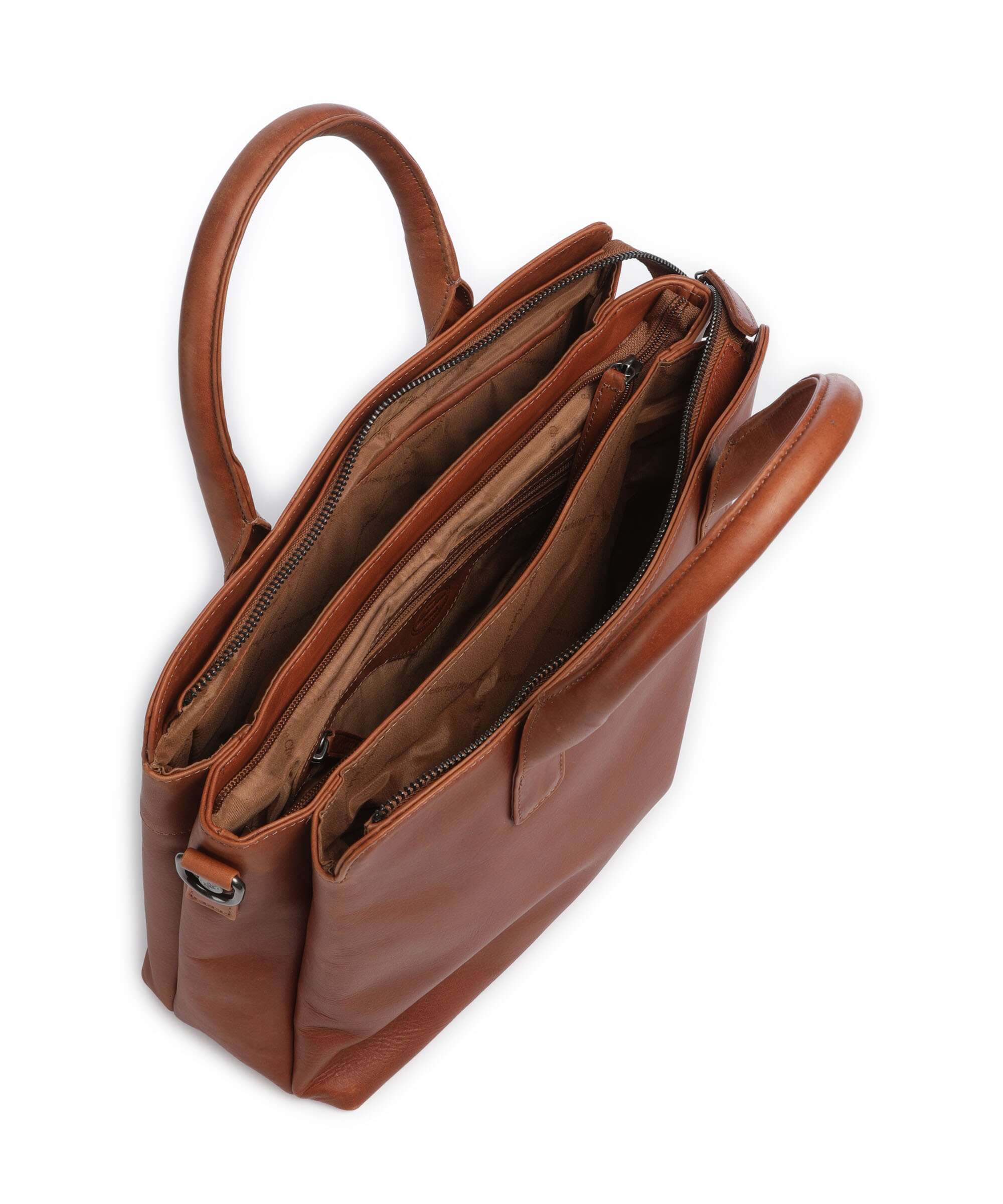 The Chesterfield Brand Wax Pull Up Cow Valmonte Torebka cognac - Image 6
