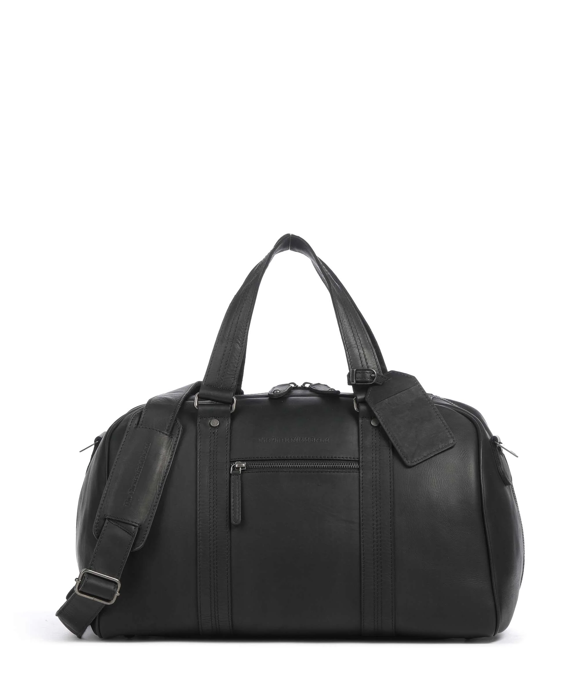 The Chesterfield Brand Wax Pull Up Cow Volenza Torba weekendowa black