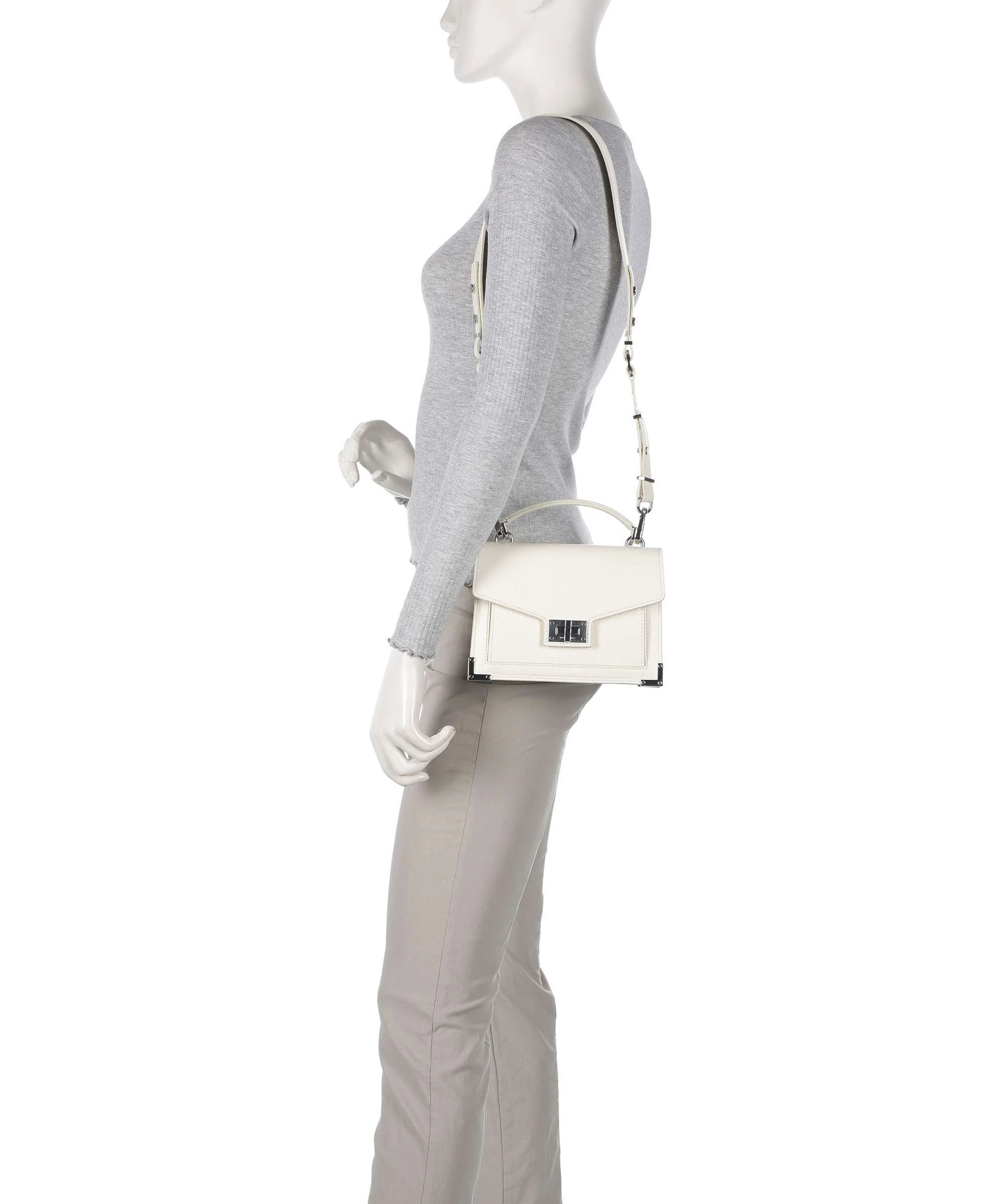 The Kooples Emily Torba przez ramię white - Image 3