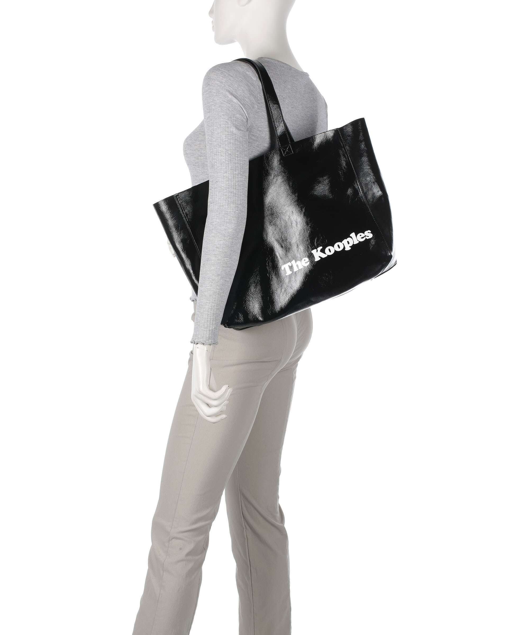 The Kooples Torba na zakupy black - Image 3