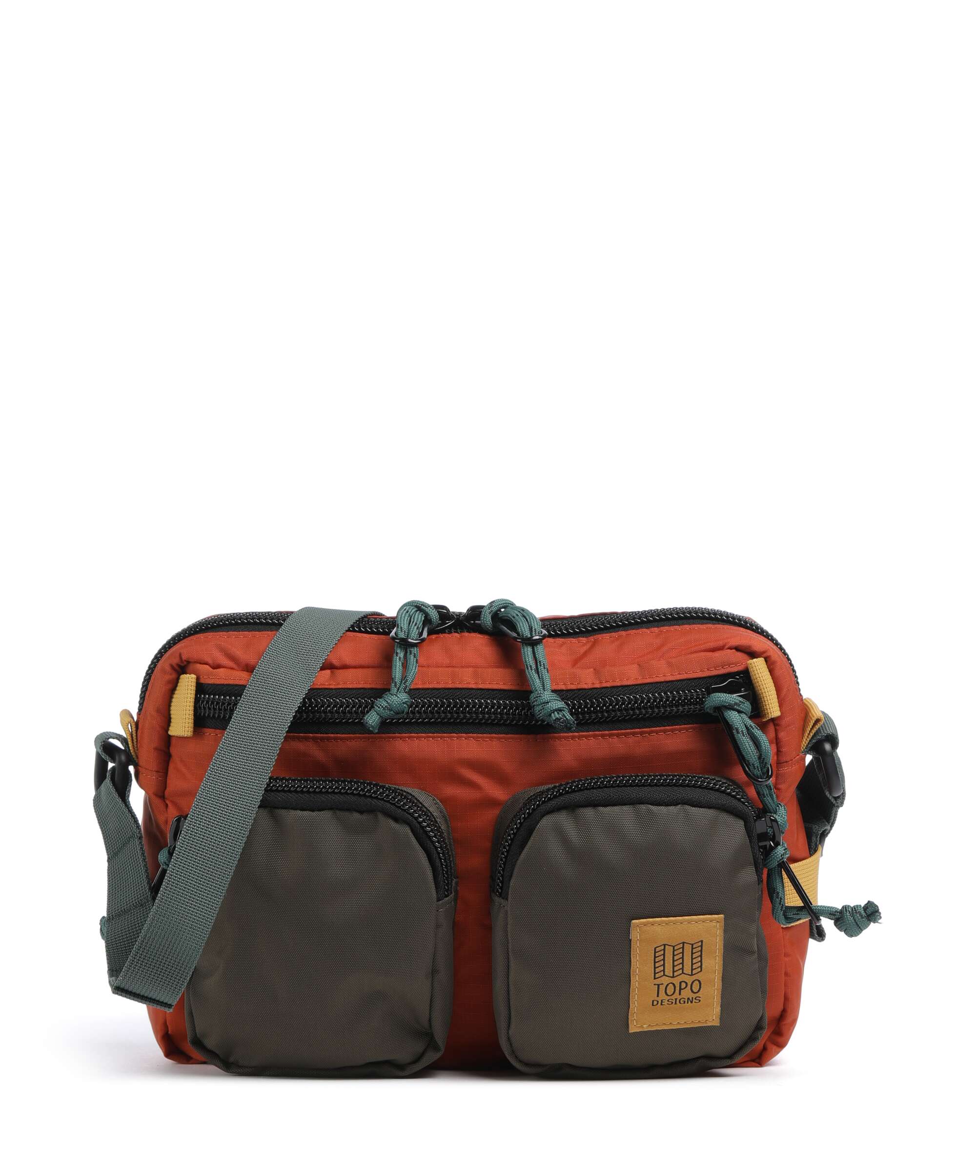 Topo Designs Block Torba przez ramię woodland/terracotta