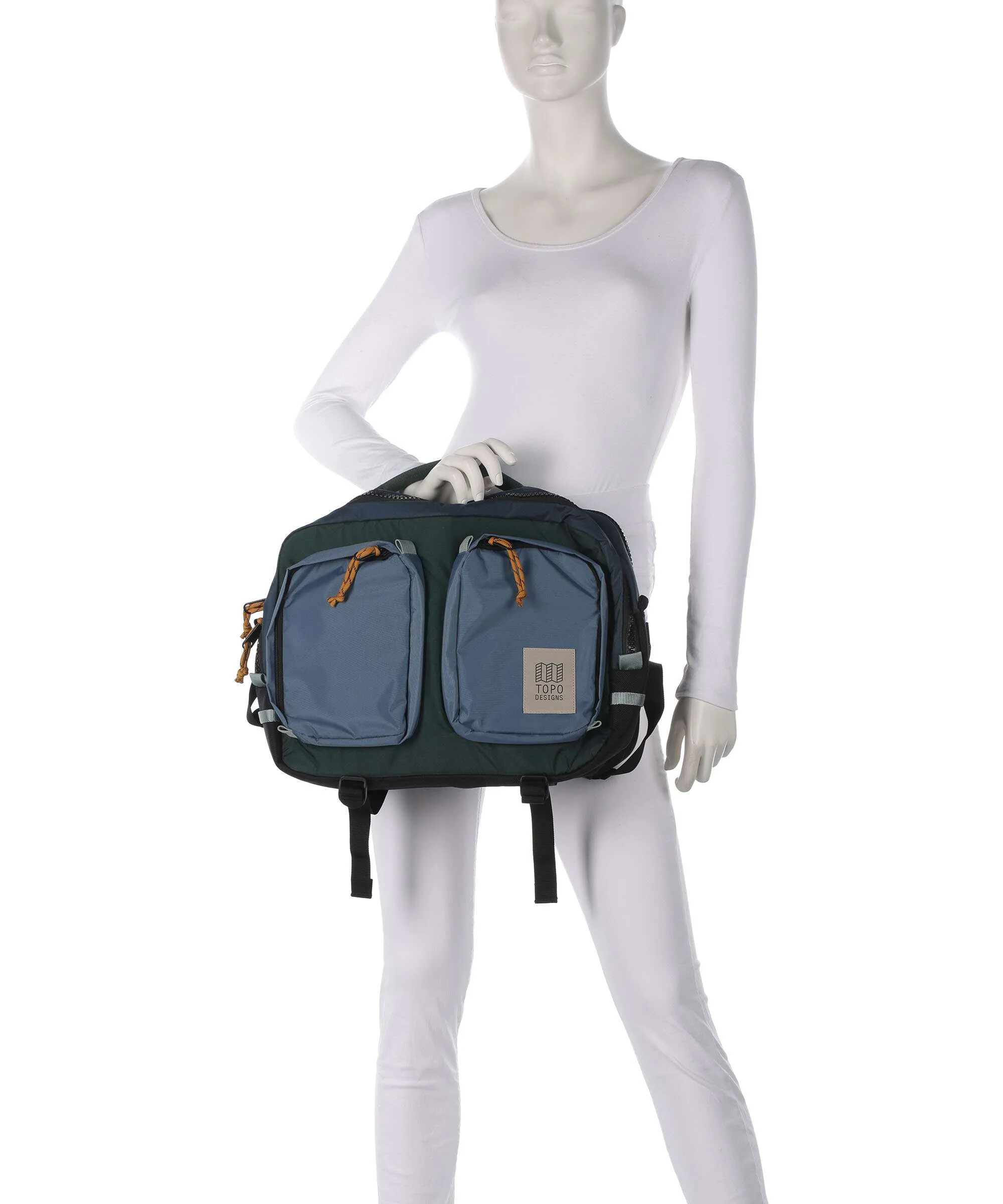 Topo Designs Global Aktówka stone blue/forest - Image 3