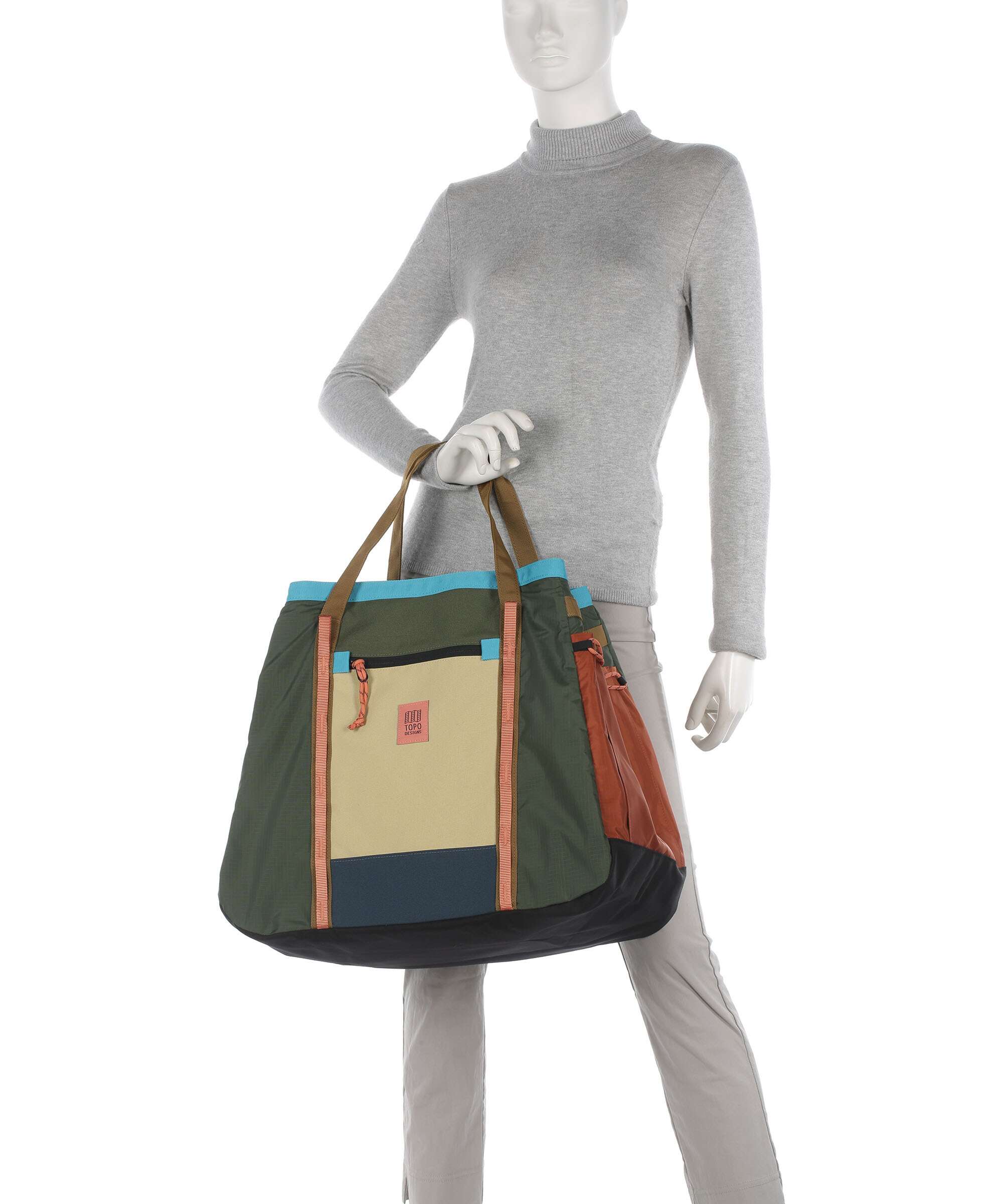 Topo Designs Mountain Gear Torba na zakupy olive/hemp - Image 3