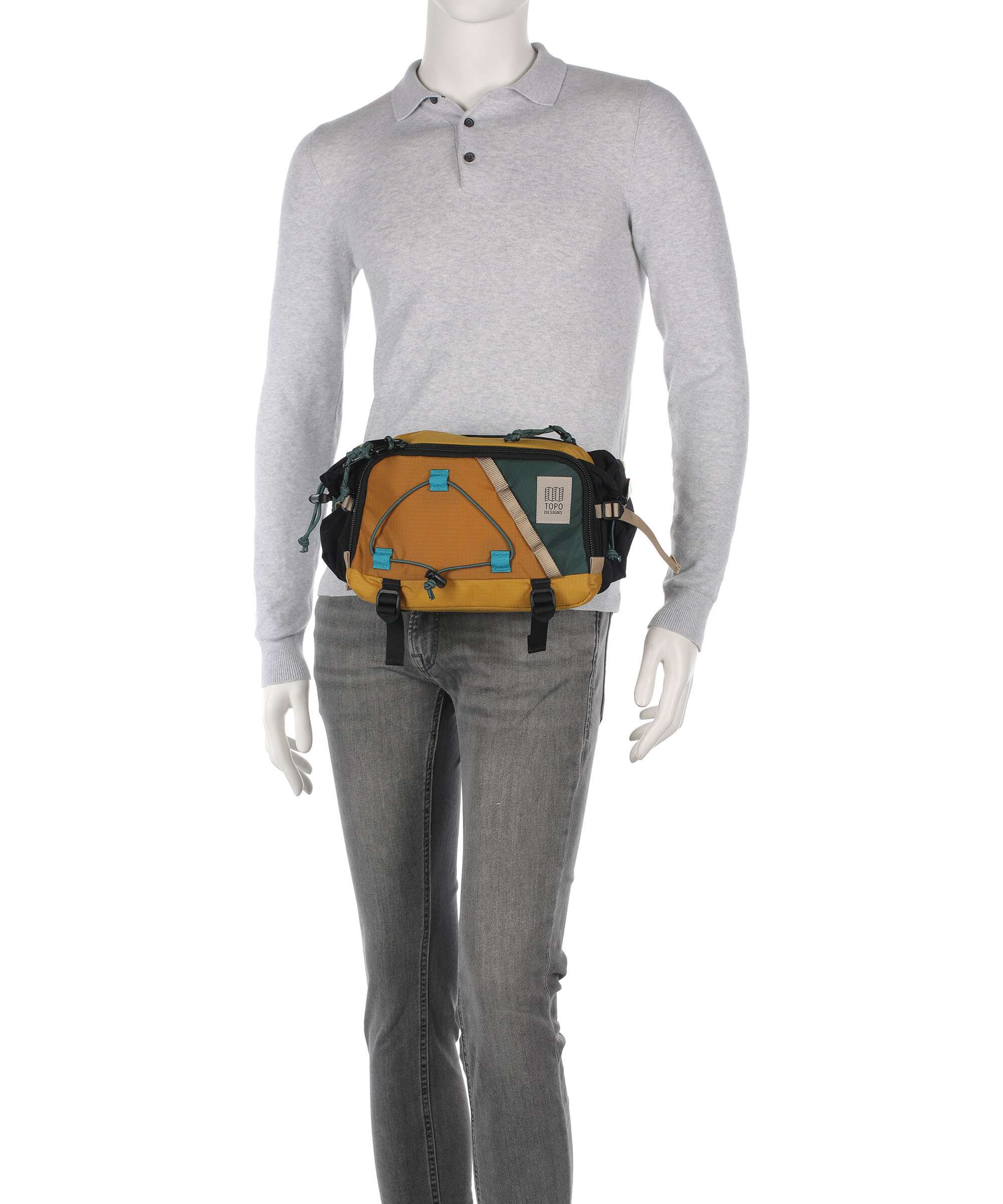 Topo Designs Mountain Hydro Saszetka nerka mustard/forest - Image 4