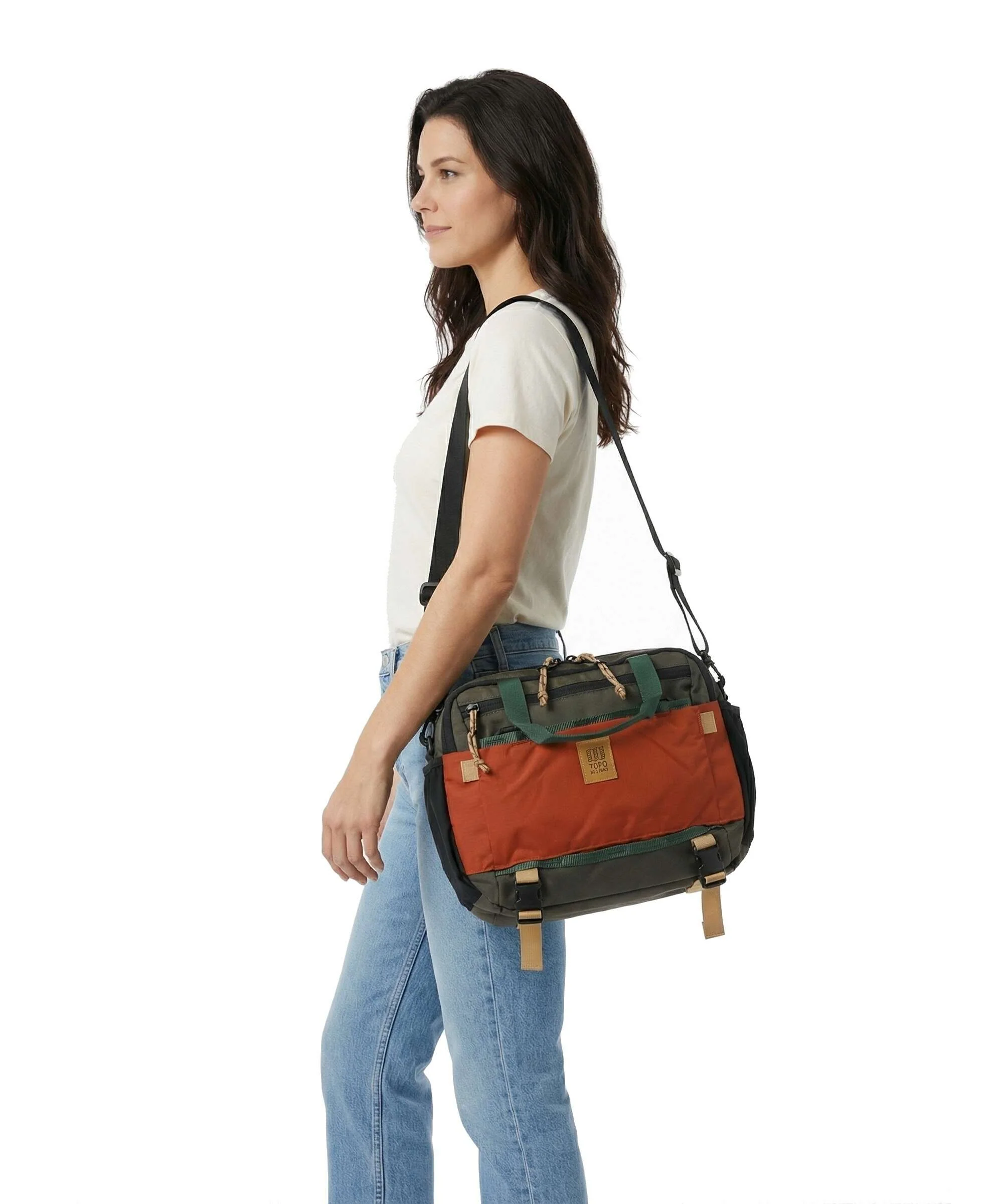 Topo Designs Mountain Torba przez ramię woodland/terracotta - Image 3
