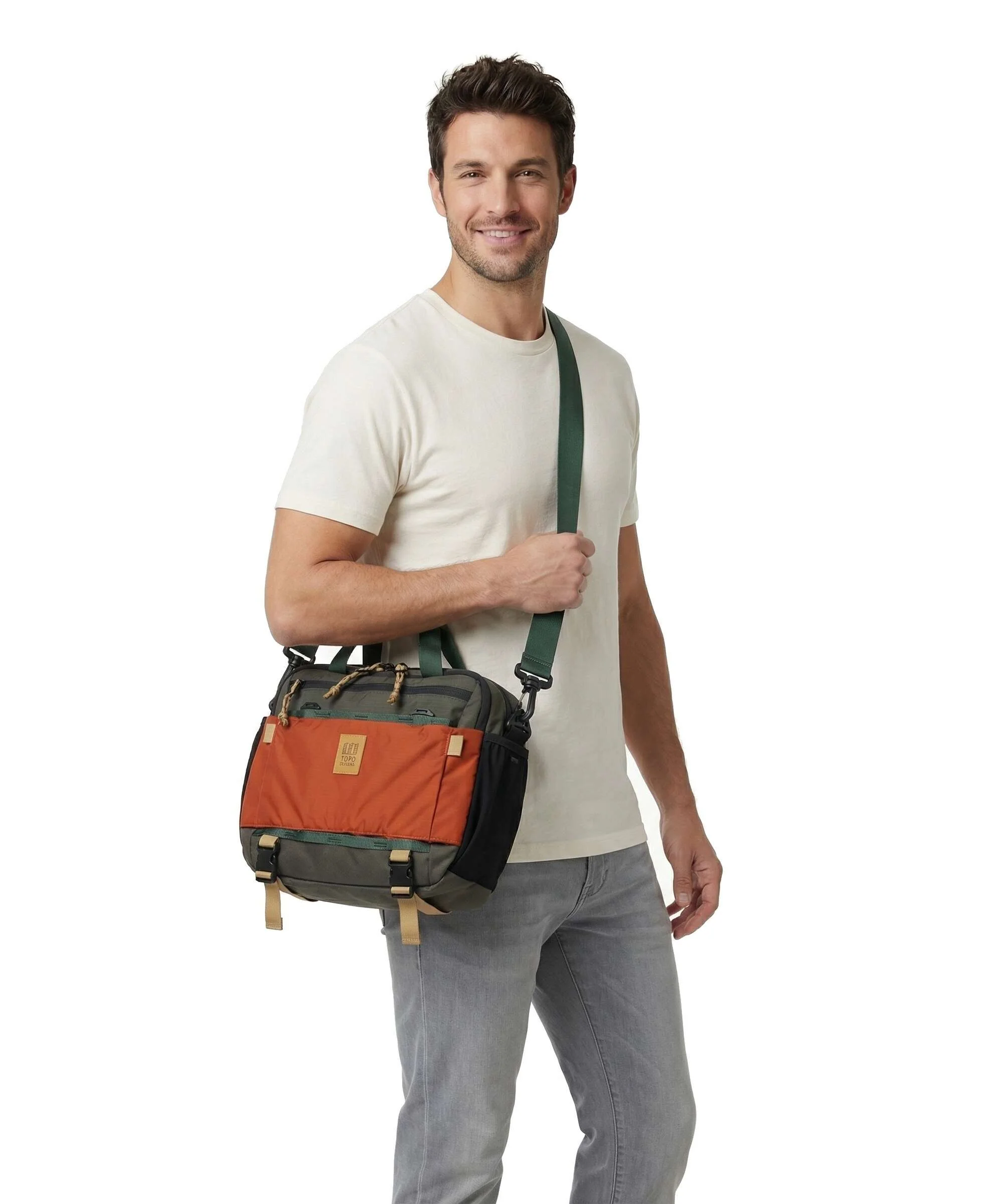 Topo Designs Mountain Torba przez ramię woodland/terracotta - Image 4