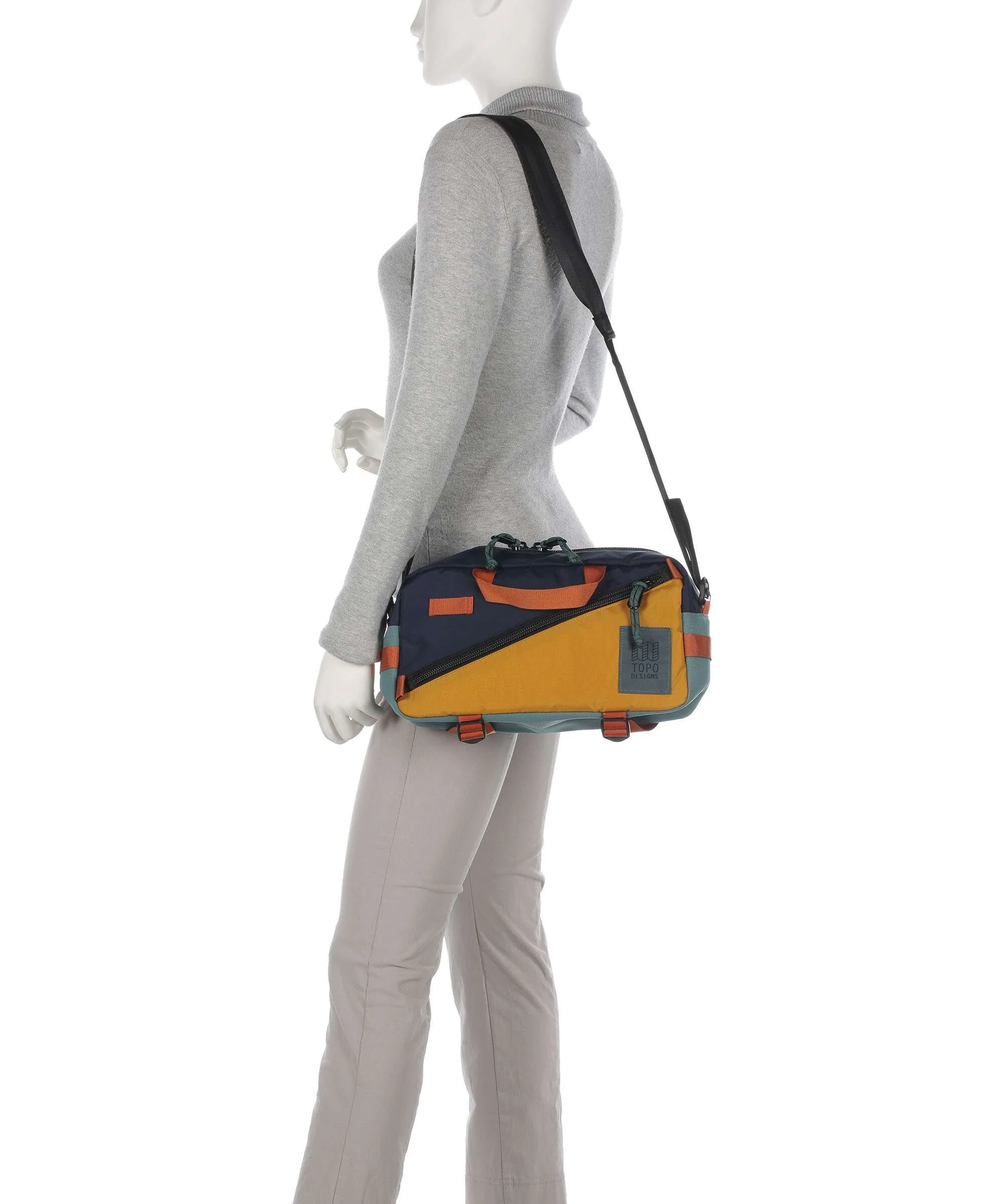 Topo Designs Quick Plecak na jedno ramię navy/mustard - Image 3