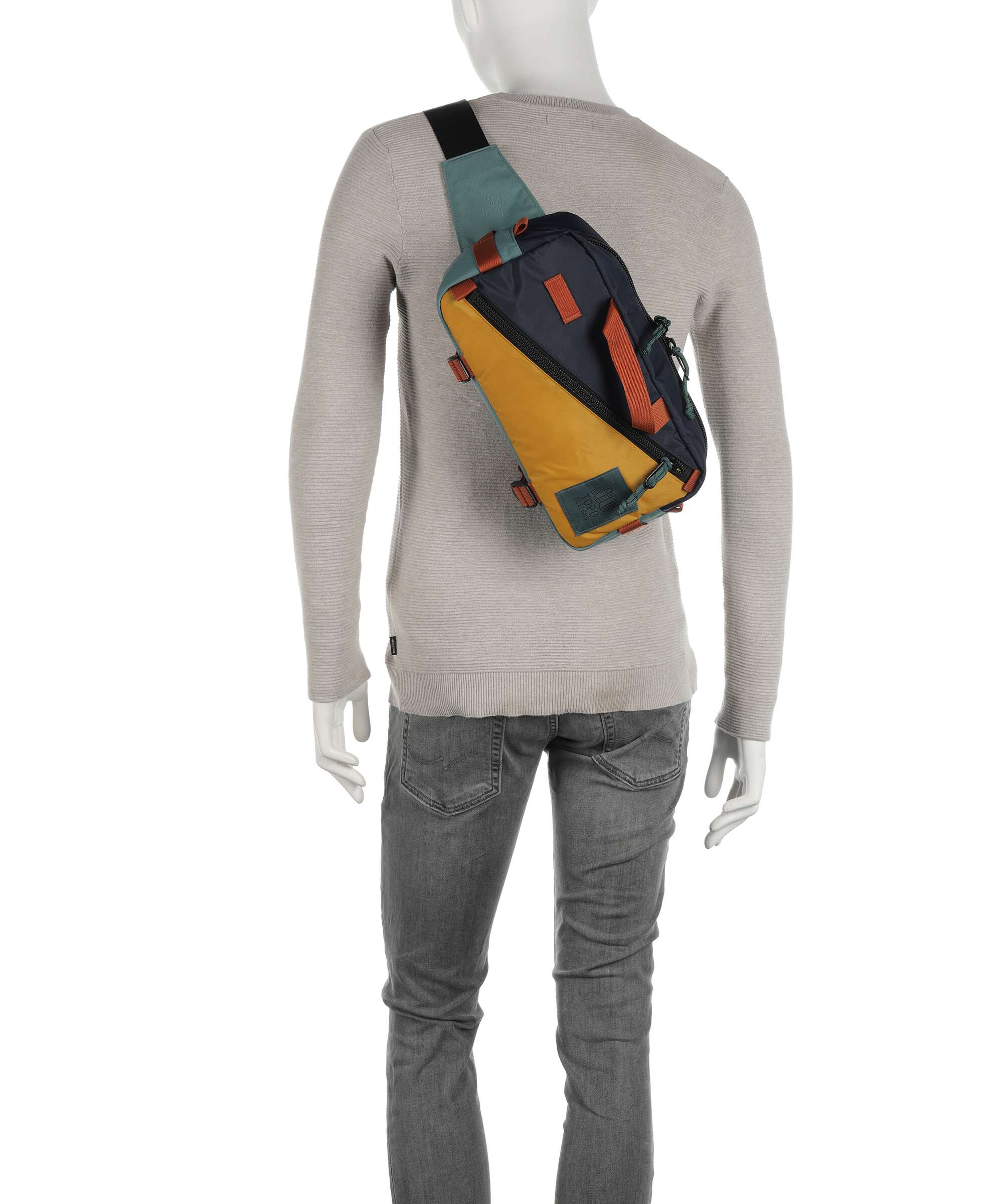 Topo Designs Quick Plecak na jedno ramię navy/mustard - Image 4